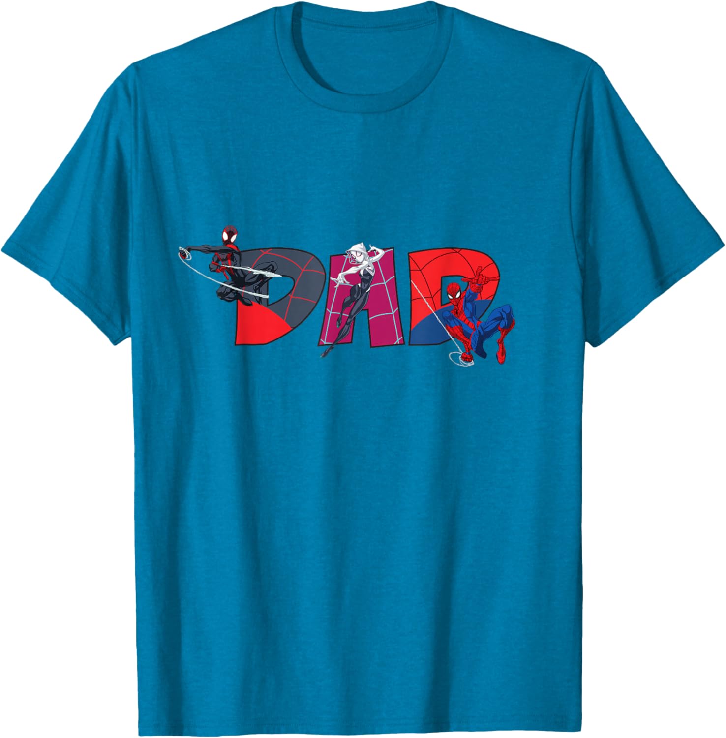 Marvel Spider-Man Trio Dad T-Shirt Perfect for Father's Day and Family Trips - 2