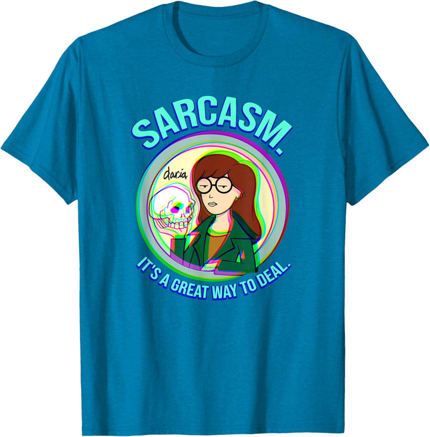 Mademark x Daria Sarcasm Graphic Tee for Casual Style and Humor - 1