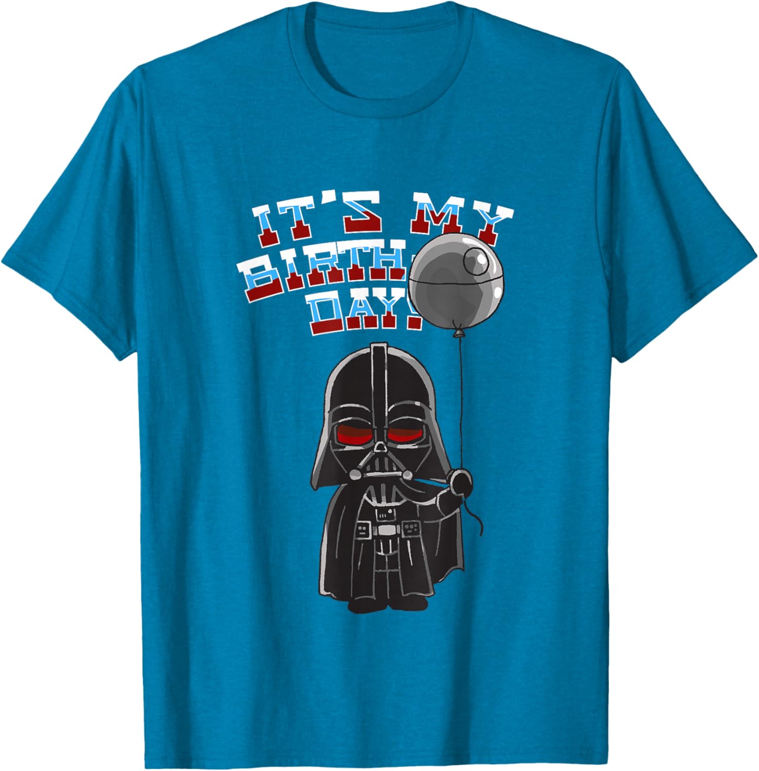 Darth Vader Balloon Boy Birthday T-Shirt for Star Wars Fans - 10