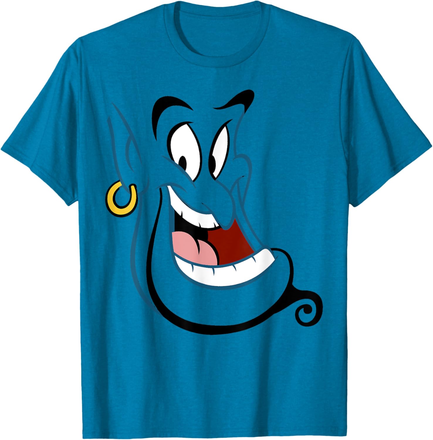 Disney Aladdin Genie Big Face Costume T-Shirt for Fun Magic Adventures - 1