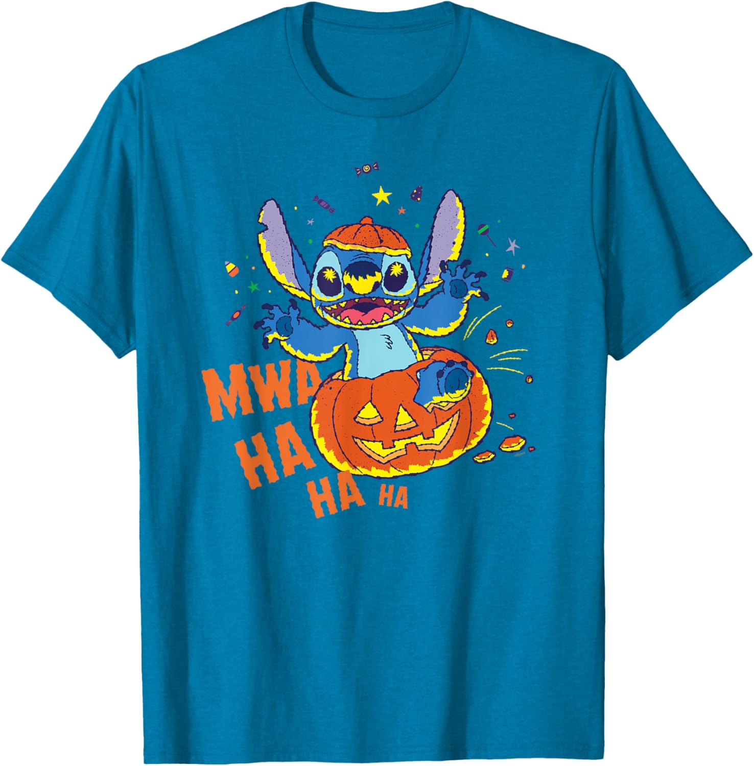 Disney Stitch Jack-o’-Lantern Surprise Halloween T-Shirt for Fun Celebrations - 13
