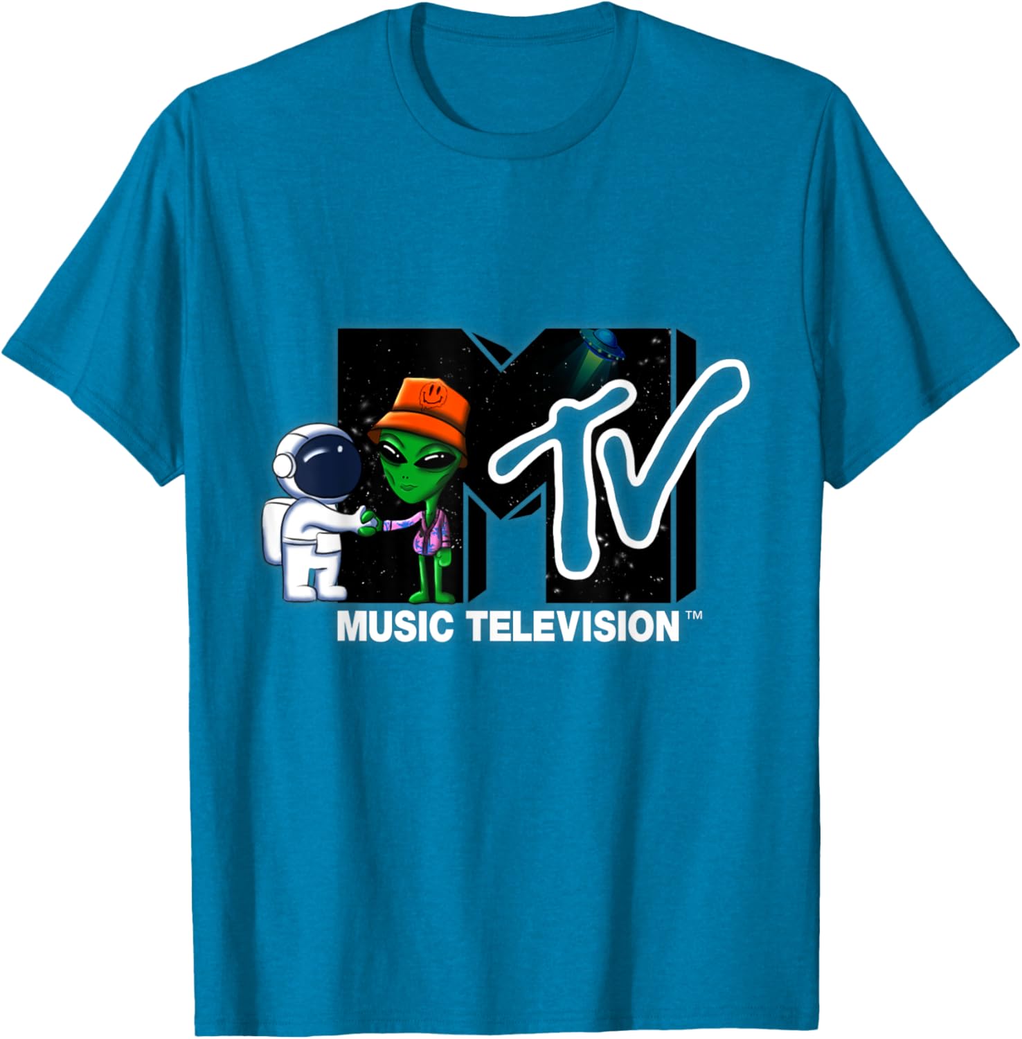 Mademark x MTV Astronaut Alien Space T-Shirt Official MTV Logo Design - 21