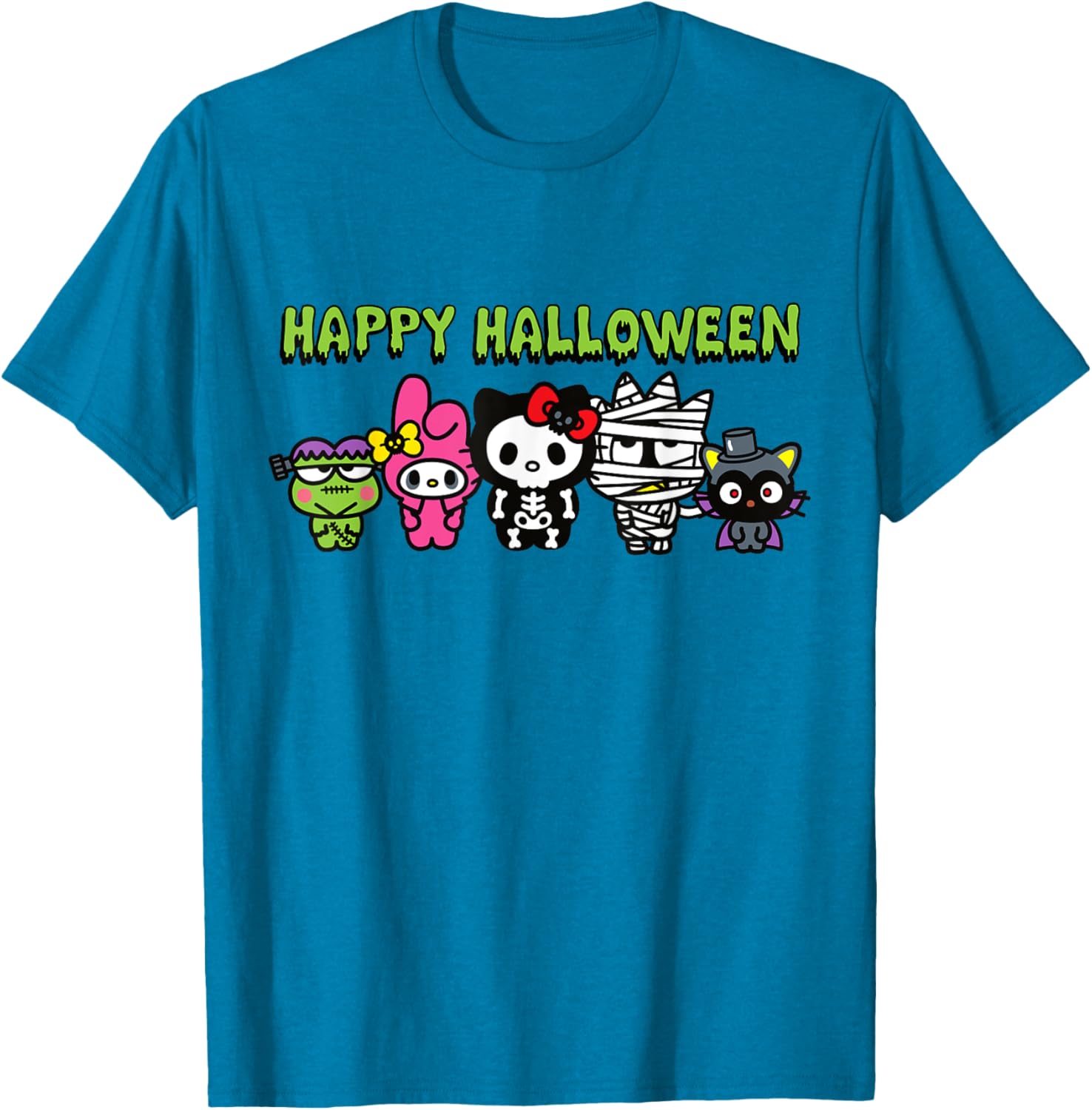 Adorable Hello Kitty Halloween T-Shirt for Kids and Adults - 1