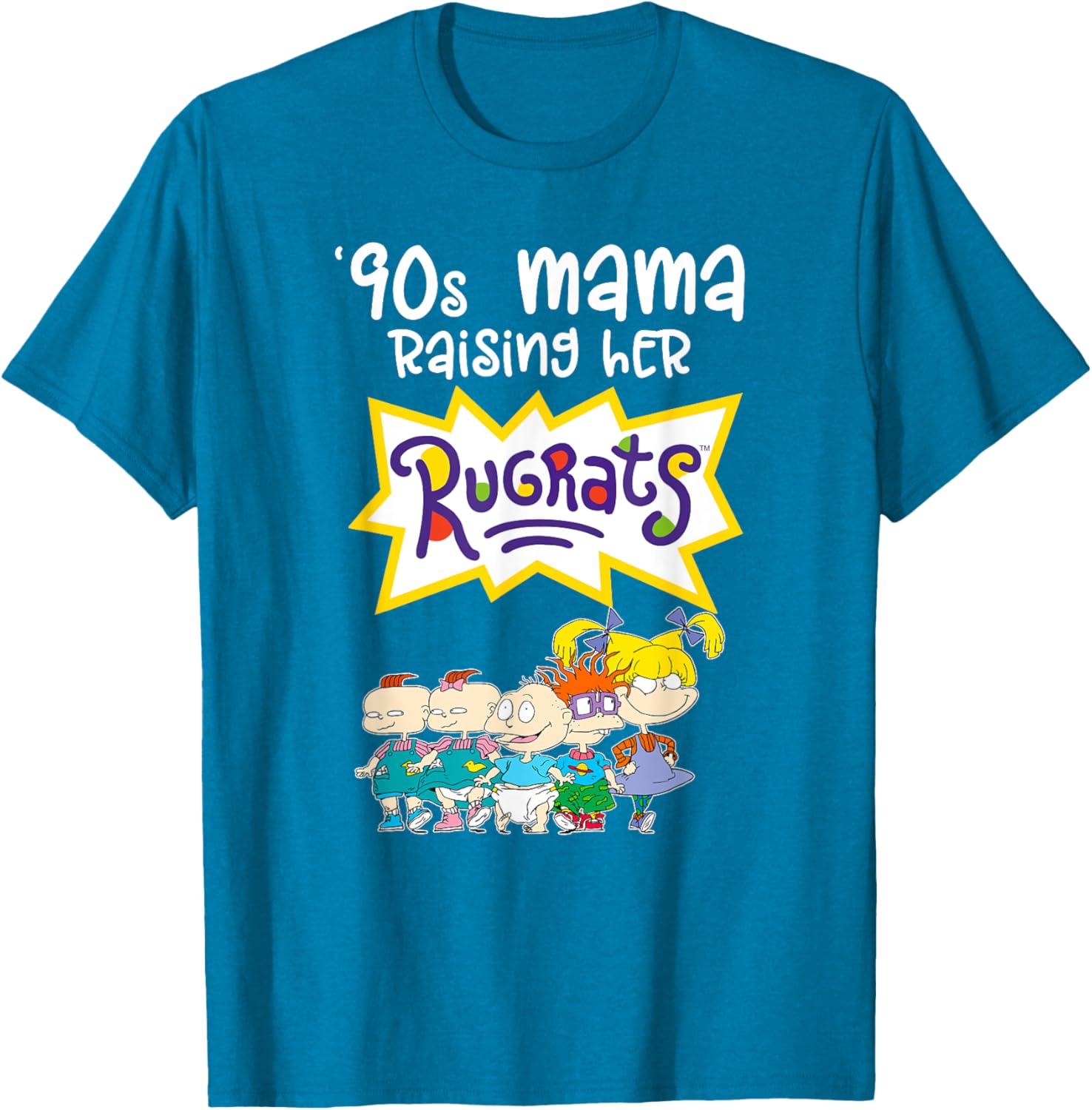 Mademark x Rugrats 90s Mama Raising Her Rugrats Full Gang T-Shirt - 11