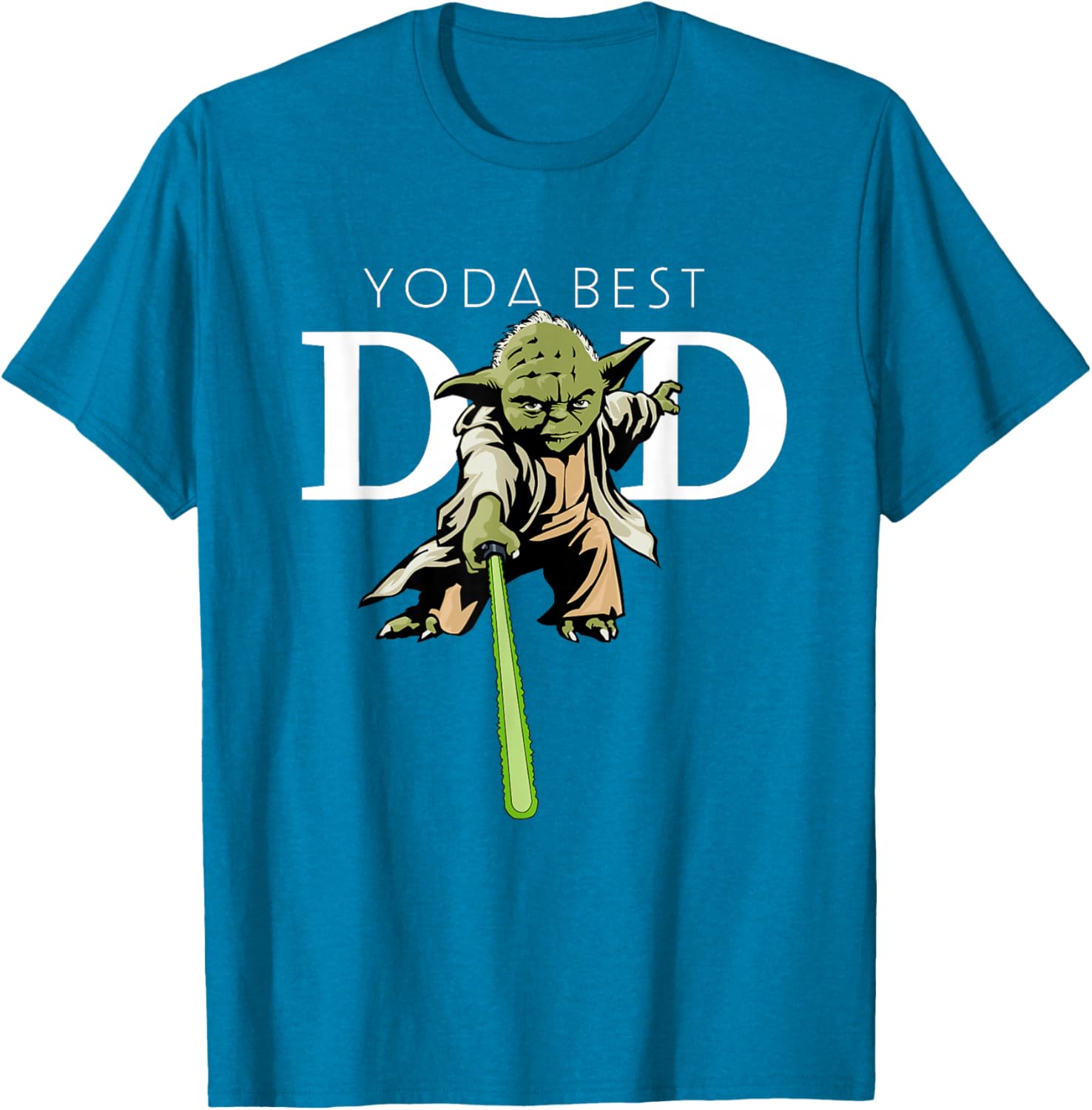 Star Wars Yoda Lightsaber Best Dad Father's Day T-Shirt for Dads - 22