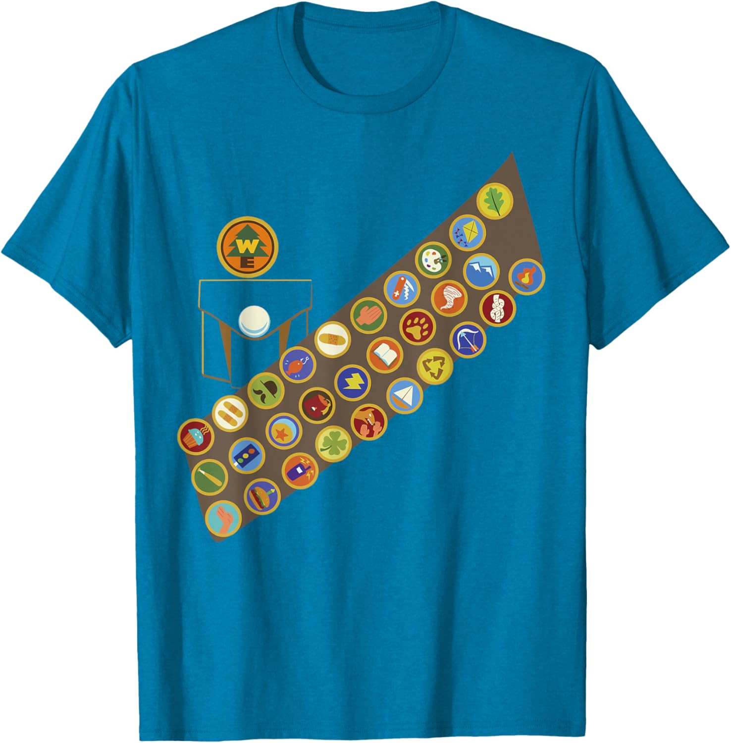 Disney Pixar Up Russell Patches Halloween T-Shirt for Fun Celebrations - 5