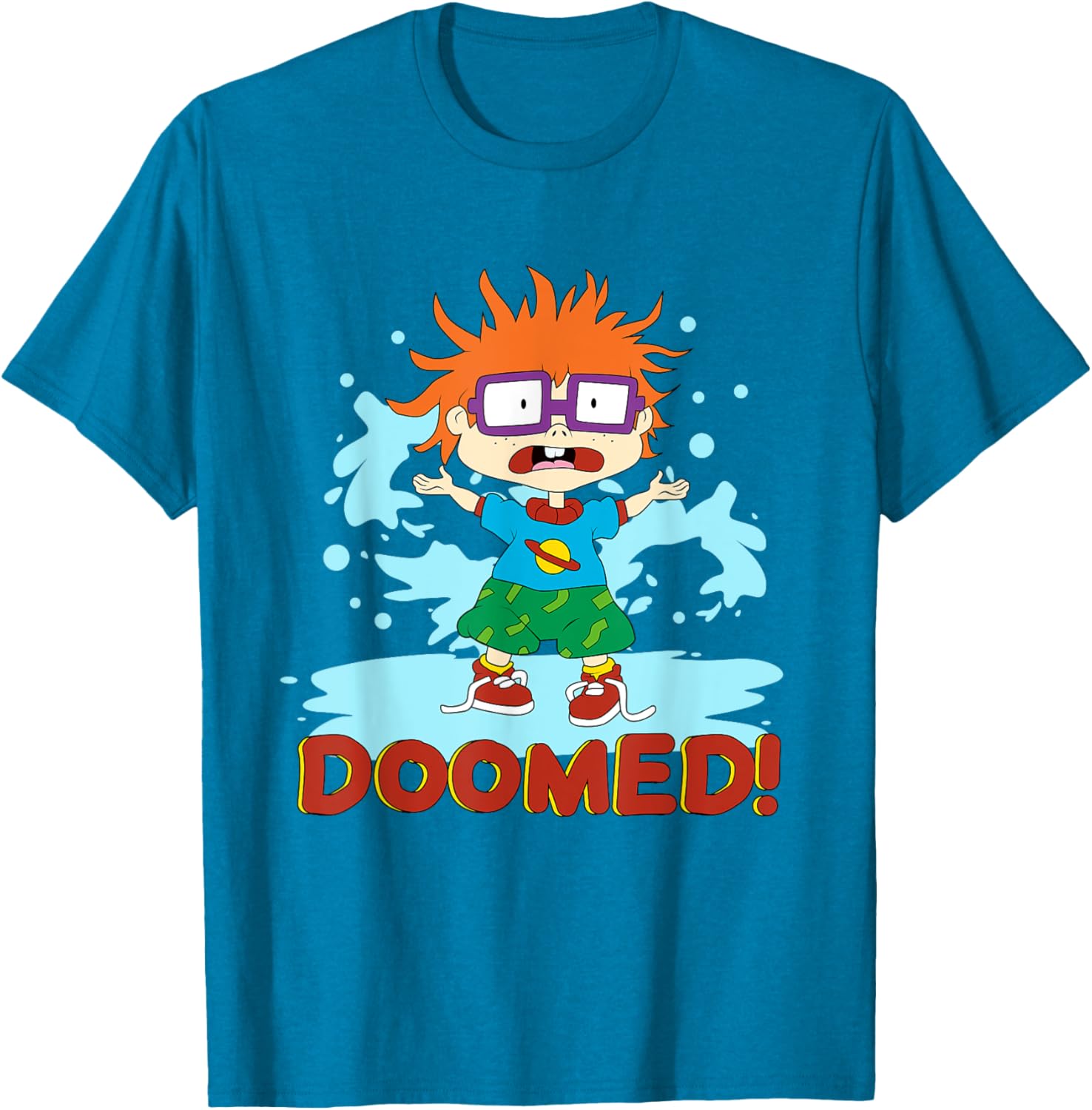 Mademark Rugrats Chuckie T-Shirt for Kids - Fun Cartoon Apparel - 6