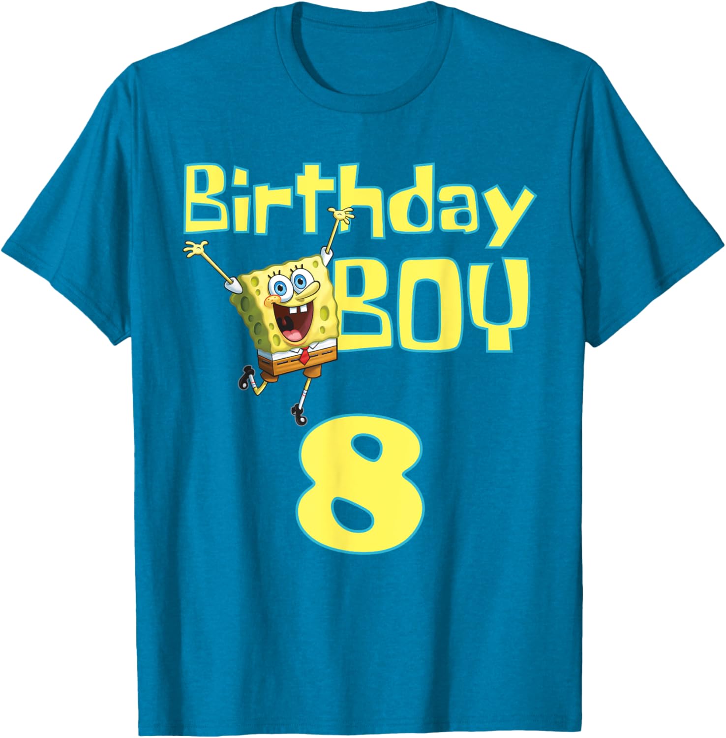 Mademark x SpongeBob SquarePants Birthday Boy 8 T-Shirt for Kids - 6