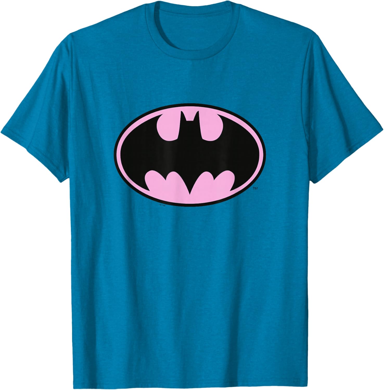 Batman Bat-Symbol T-Shirt with Pink Background - Stylish Graphic Tee - 2
