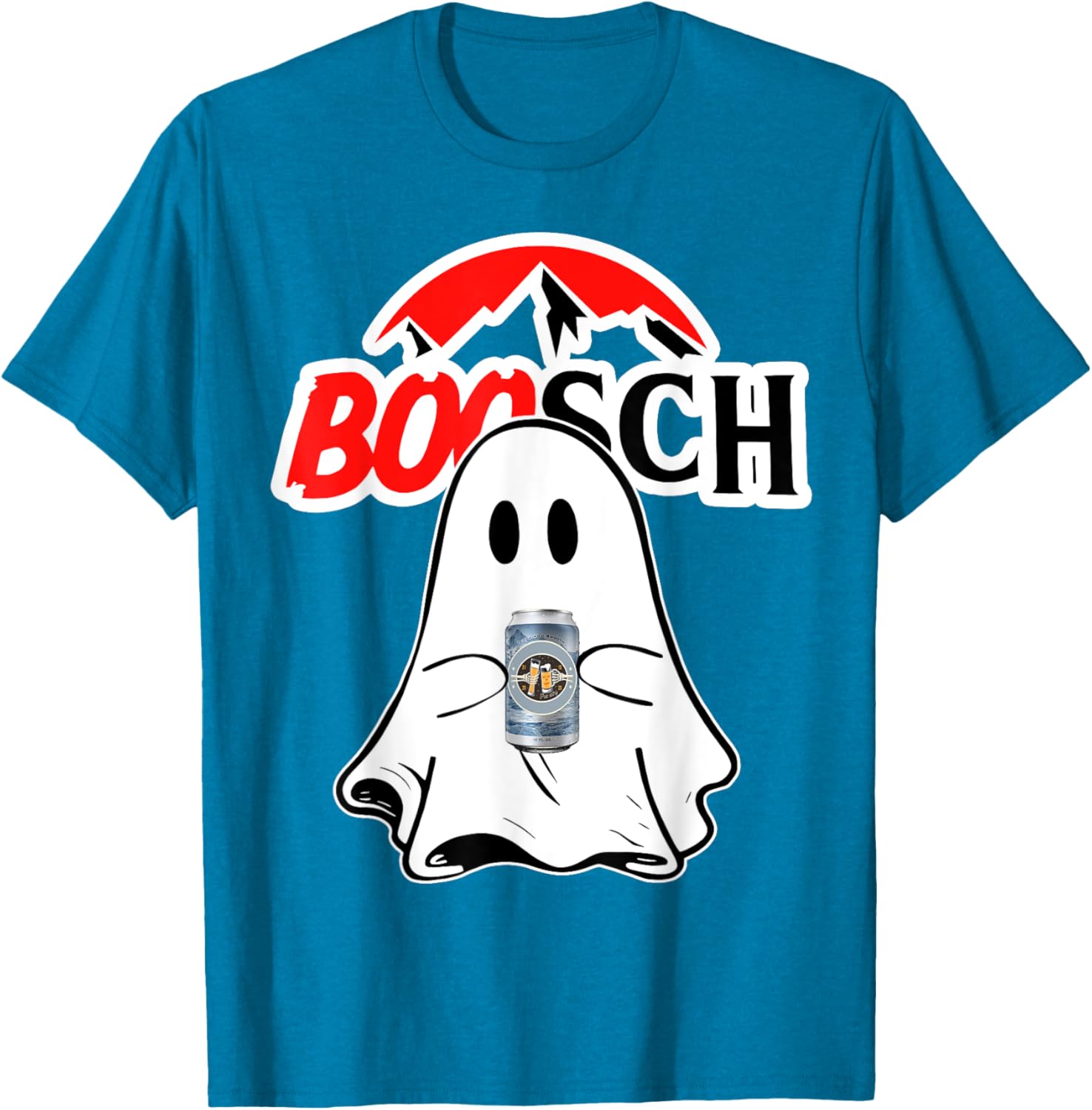 Funny Ghost Beer Drinking T-Shirt for Halloween Party - Unisex Design - 5