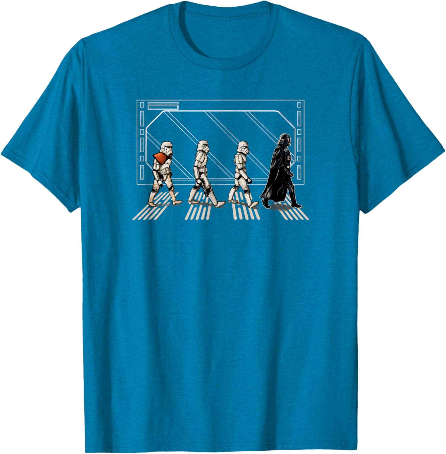 Star Wars Darth Vader and Stormtroopers Abbey Road T-Shirt for Fans - 4