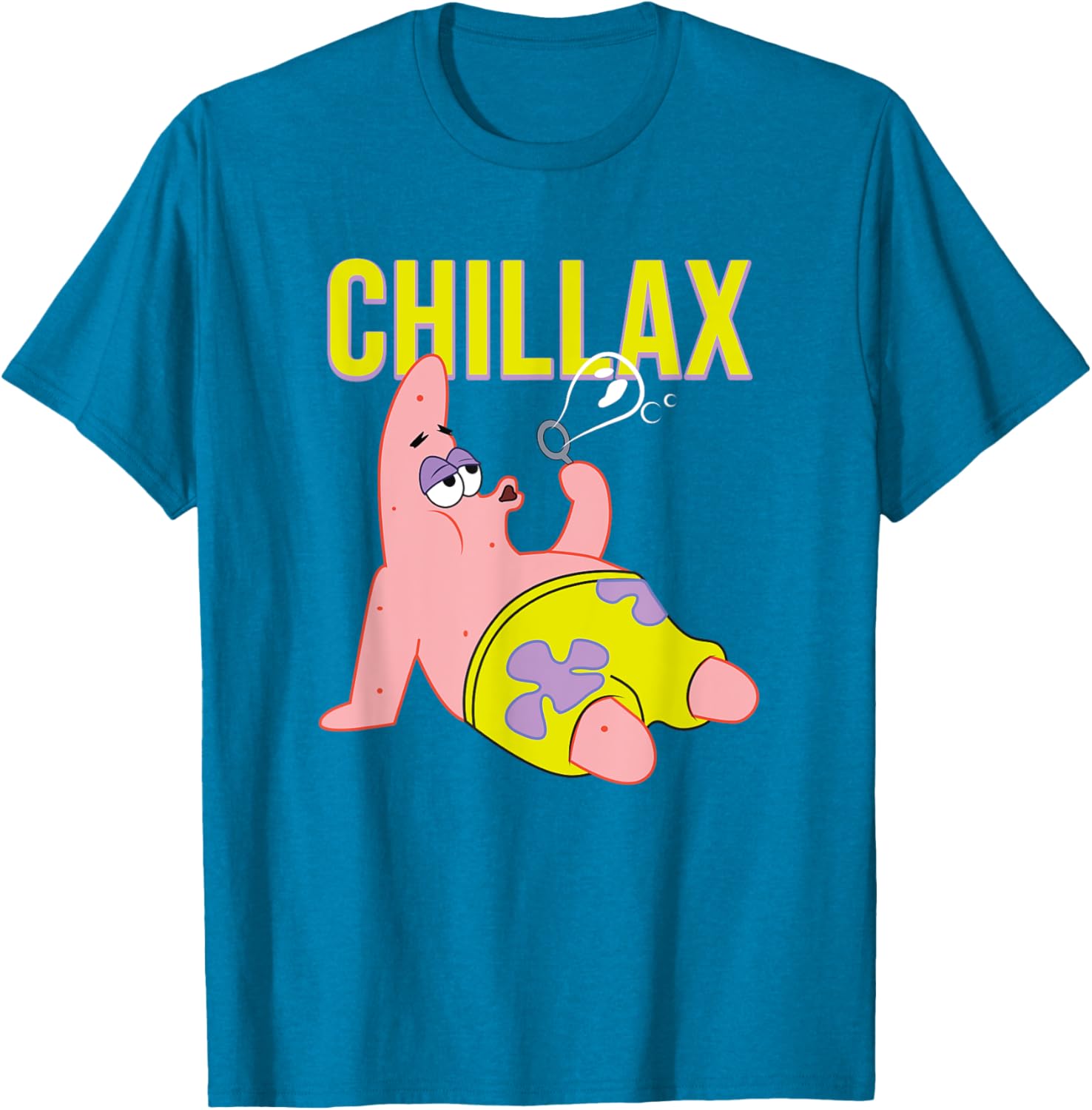 Mademark SpongeBob Patrick Star Chillax T-Shirt for Fun Summer Style - 15