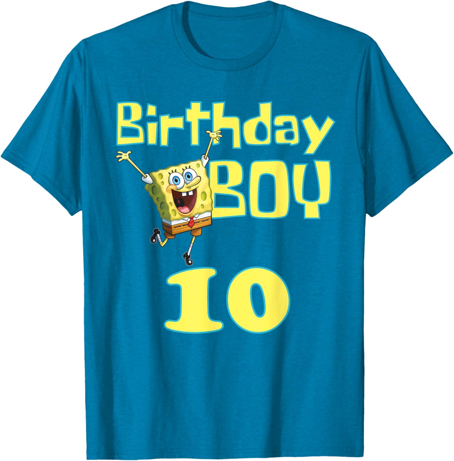 Mademark SpongeBob SquarePants Birthday Boy 10 T-Shirt for Kids - 4
