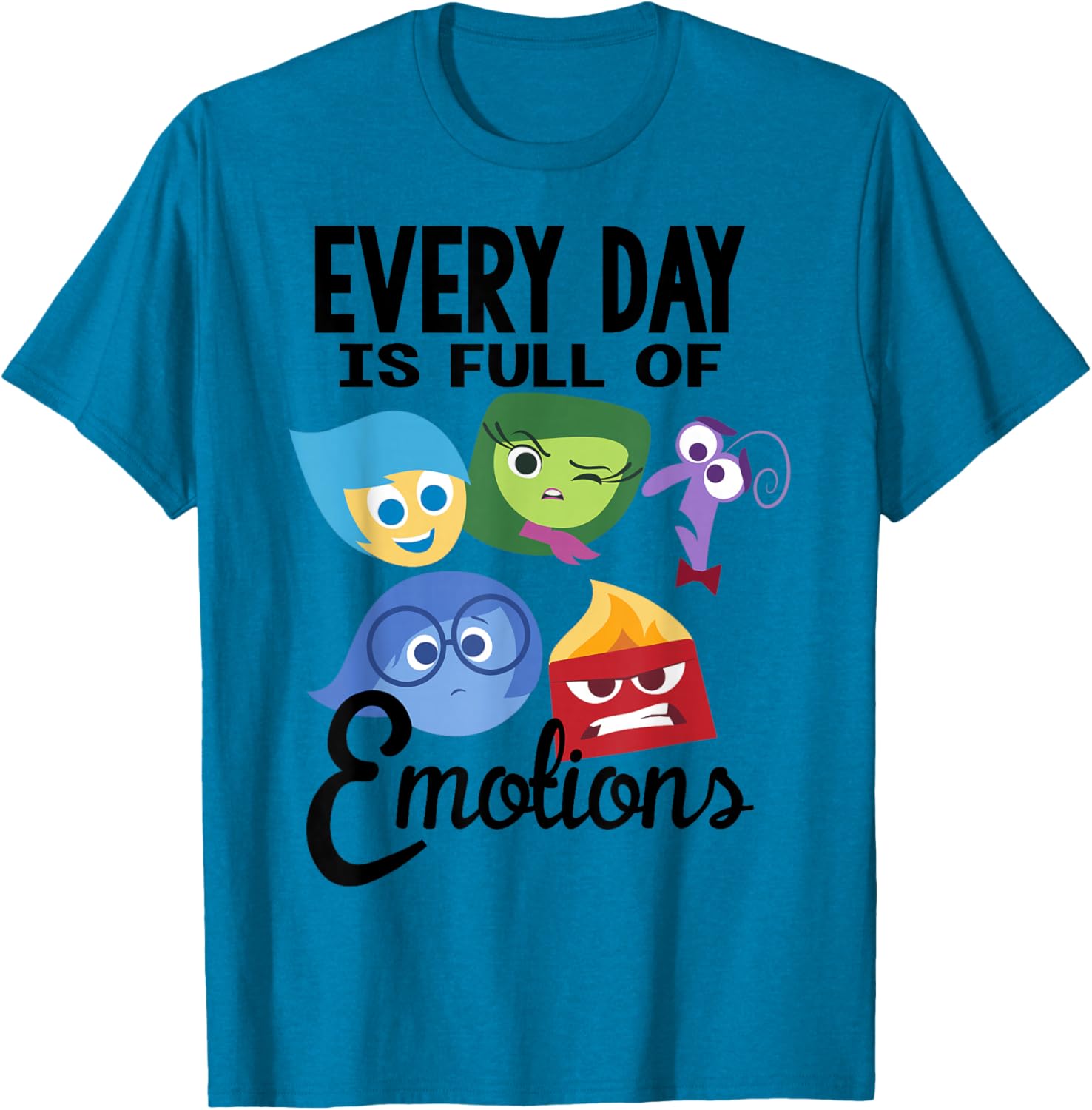 Disney Pixar Inside Out Emotions T-Shirt Fun Group Design Apparel - 7