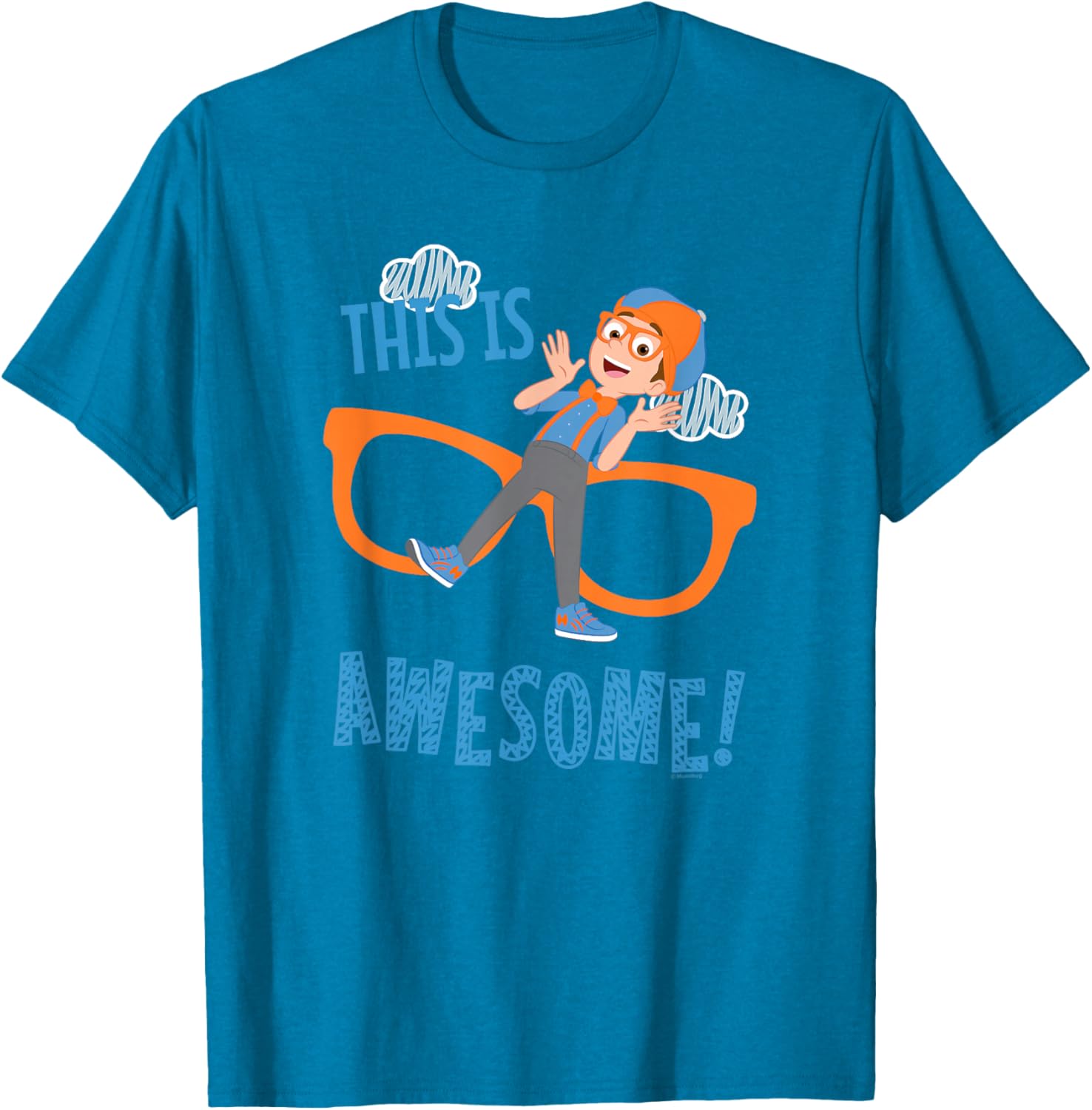 Blippi Awesome Glasses T-Shirt for Kids - Fun and Colorful Apparel - 6