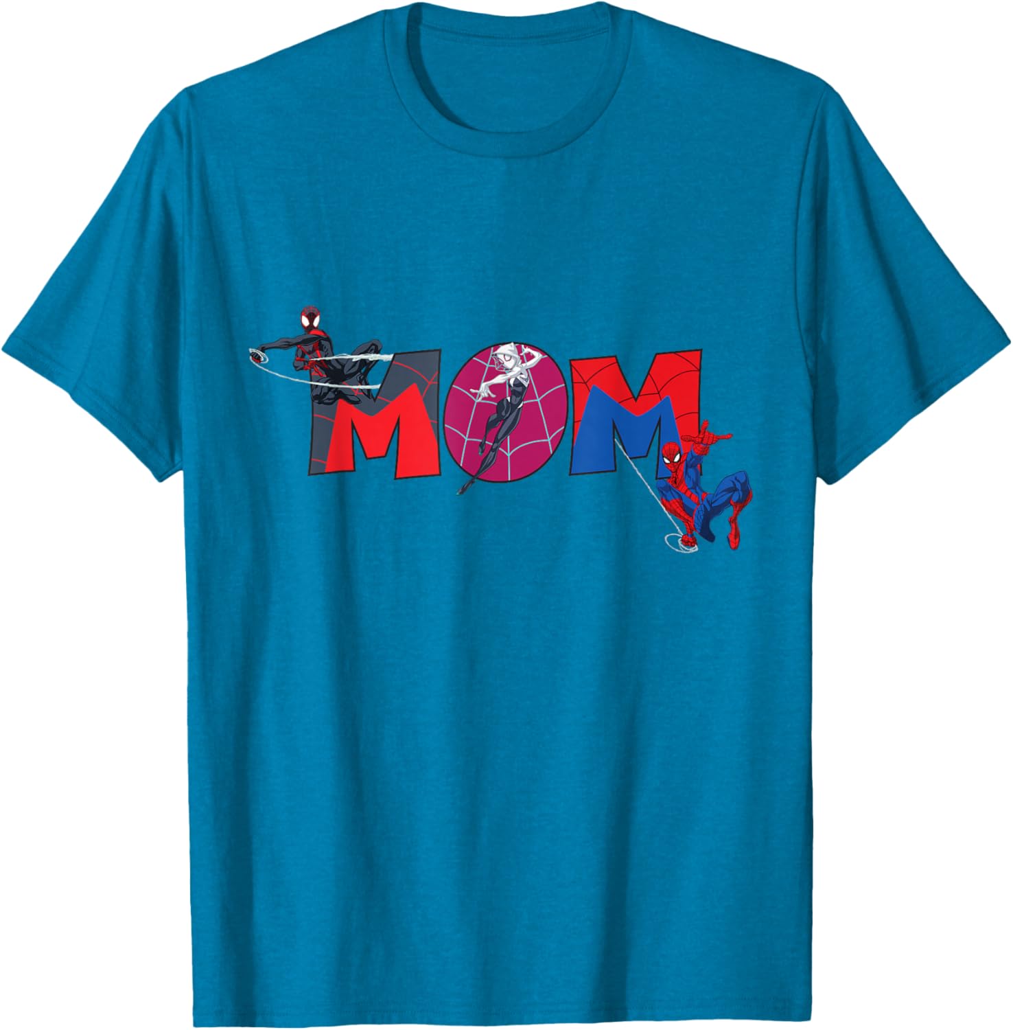 Marvel Spider-Man Trio Mom T-Shirt for Mother's Day Family Trip - 19