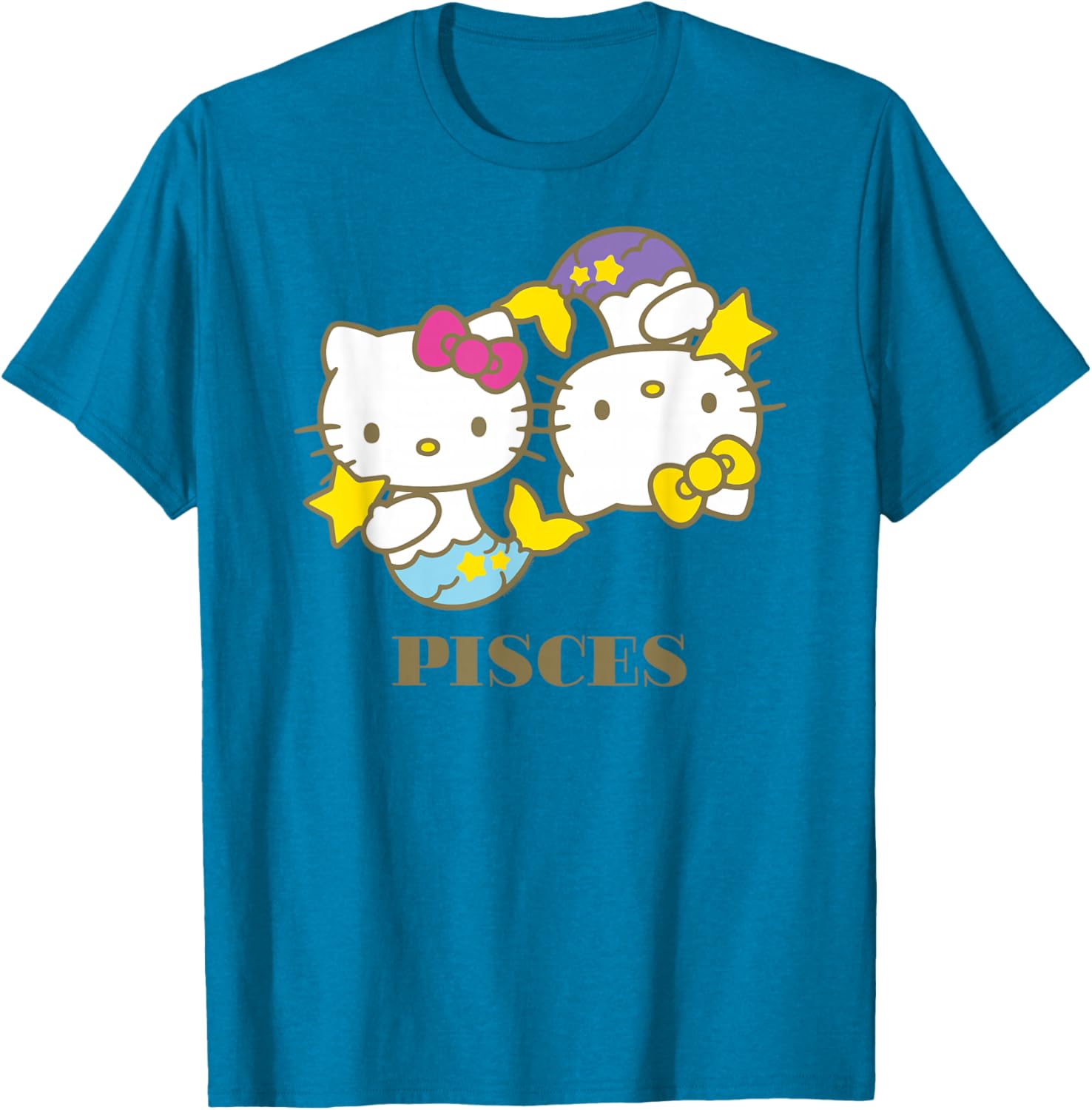 Hello Kitty Pisces T-Shirt Cute Zodiac Apparel for Women and Kids - 21