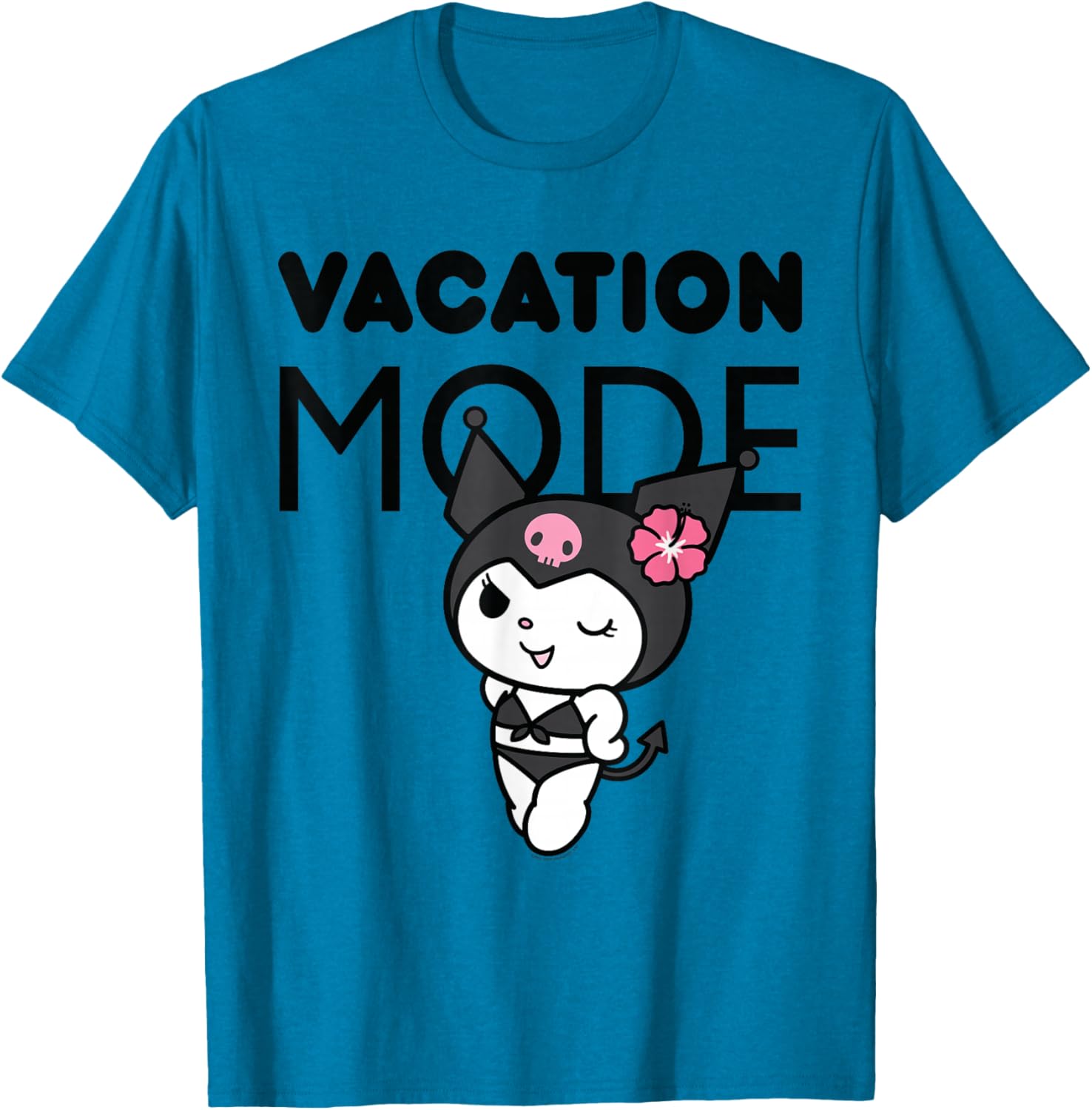 Kuromi Vacation Mode T-Shirt for Fun Summer Outfits and Casual Style - 14