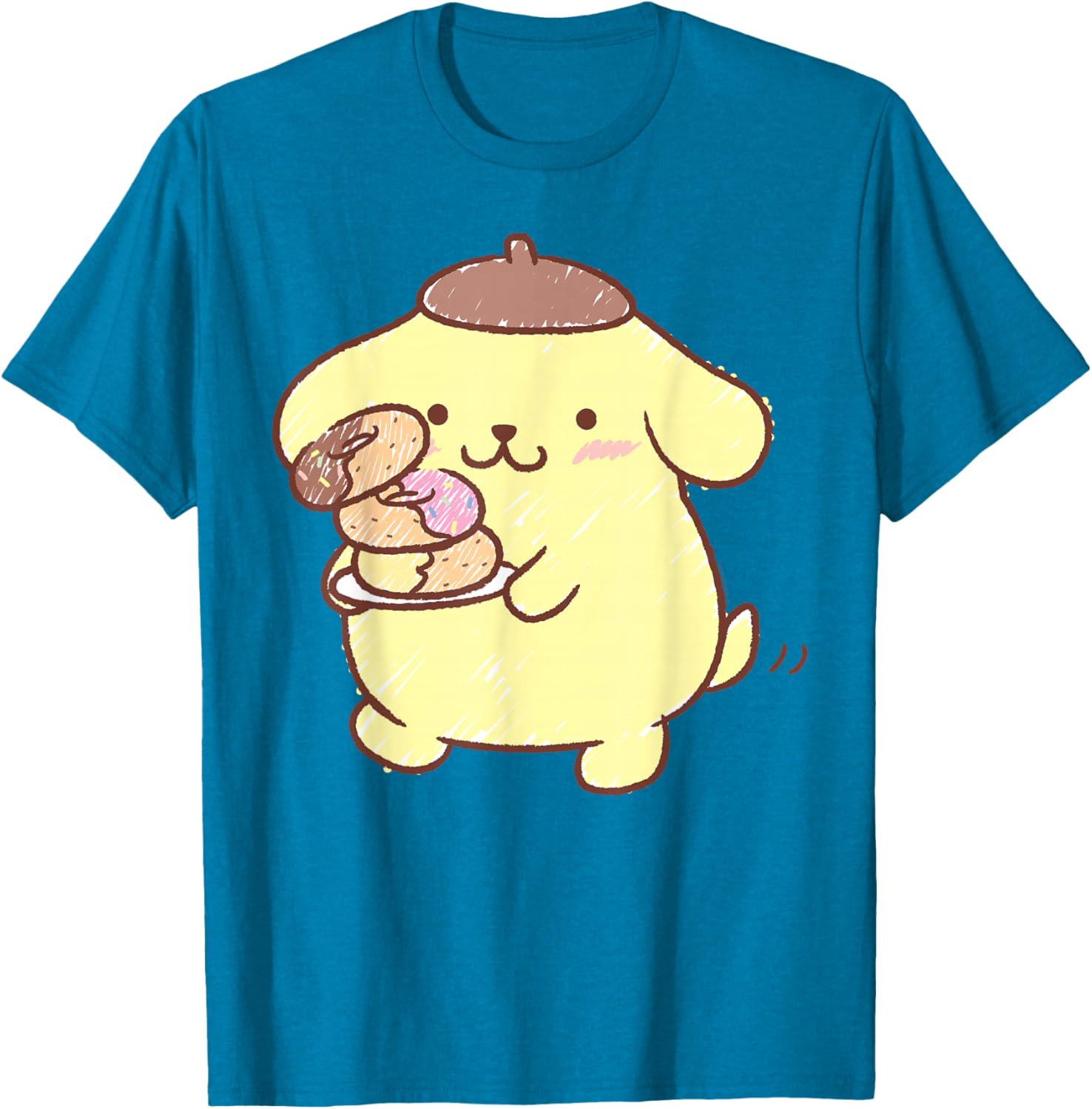 Pompompurin Donuts T-Shirt Cute & Comfy Clothing for Fans - 1