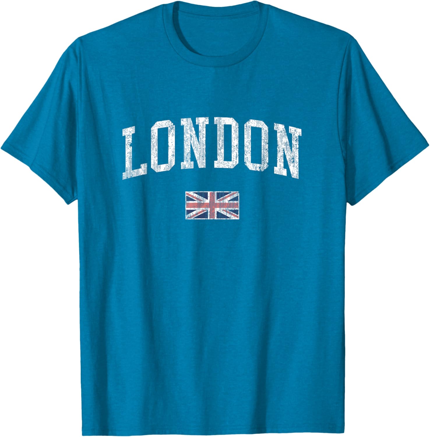 London Vintage Sports T-Shirt with British Flag Design for Men and Women - 23
