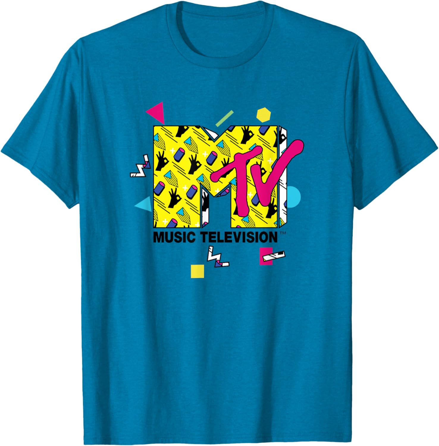 Mademark x MTV Official Logo T-Shirt with 80s 90s Party Art Design - 13