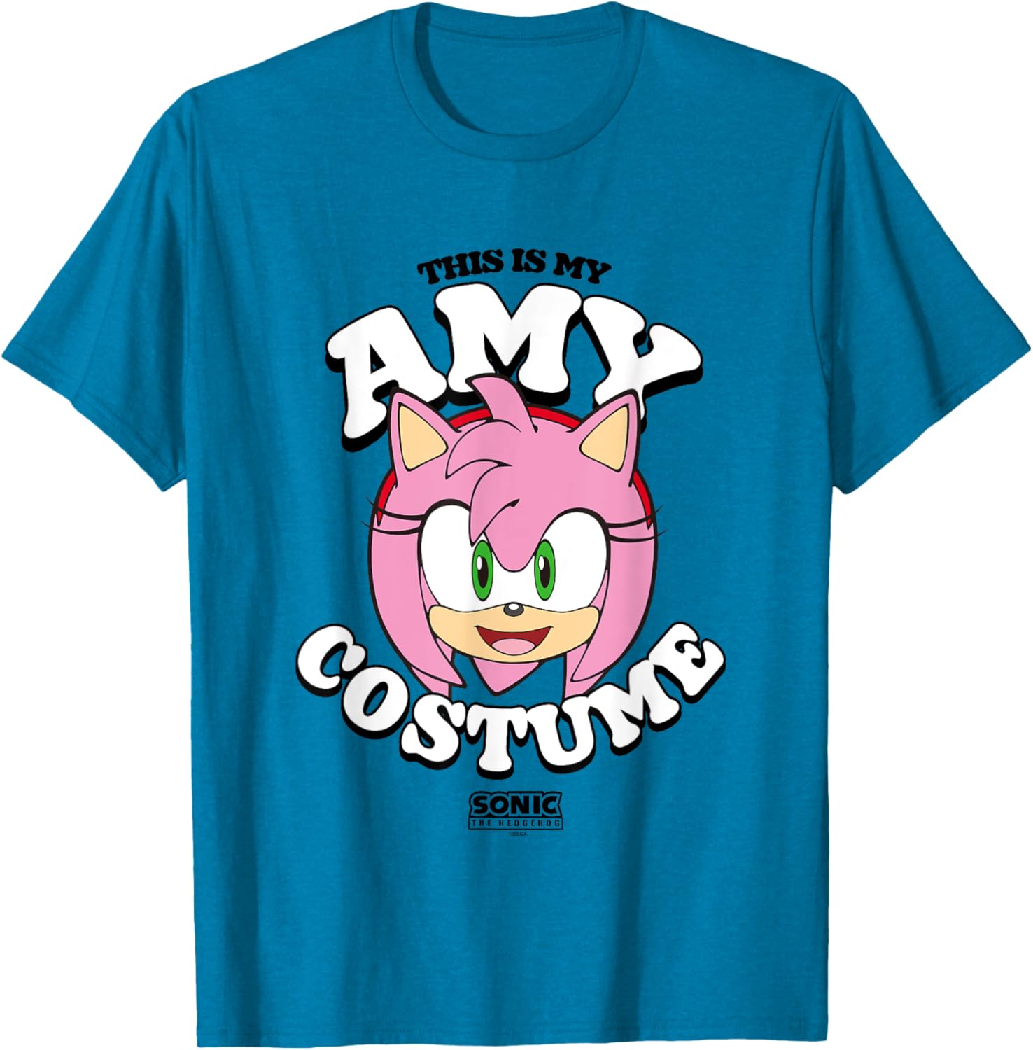 Sonic The Hedgehog Halloween Amy Costume T-Shirt for Fun Celebrations - 1