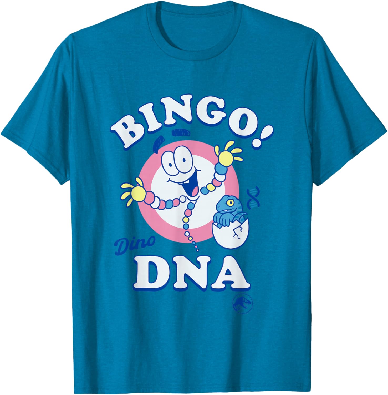 Jurassic Park Bingo Dino DNA Pastel T-Shirt for Fun Dino Lovers - 5
