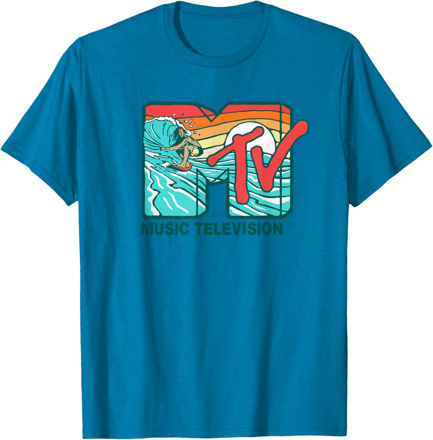 Mademark x MTV Surfer Logo Retro Graphic T-Shirt for Cool Style - 15