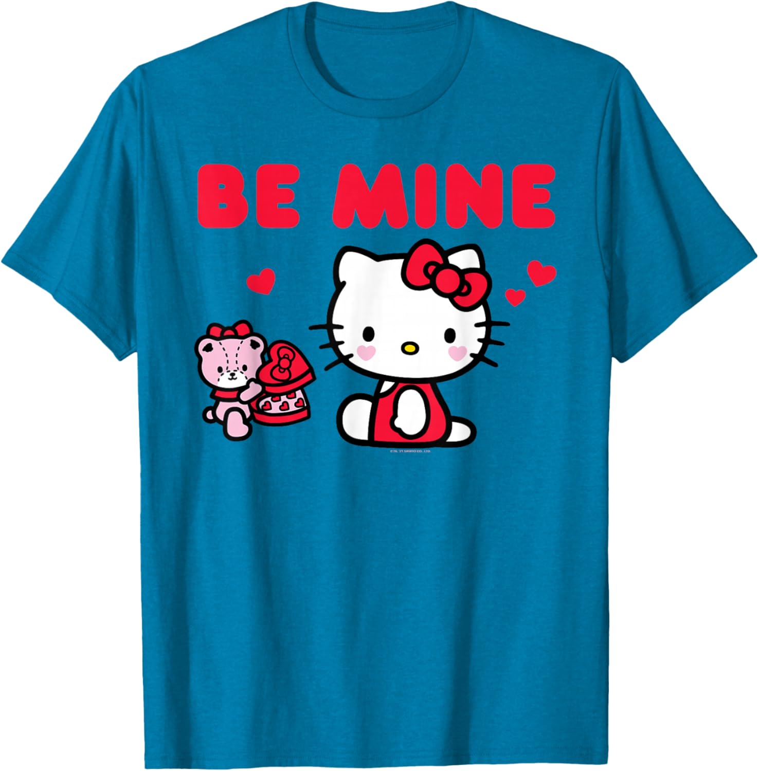 Cute Hello Kitty Be Mine Chocolates T-Shirt for Valentine's Day Fun - 6