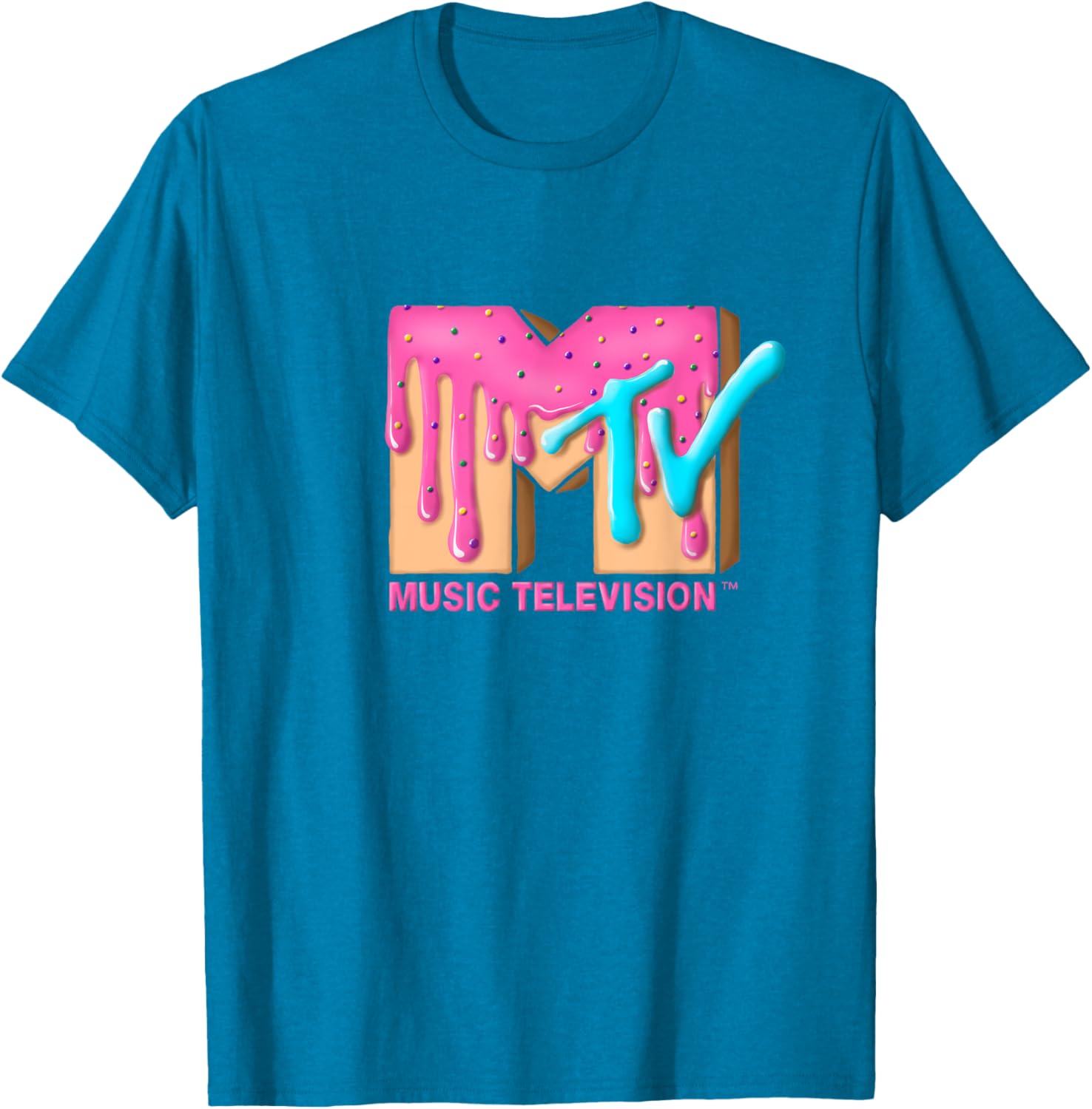 Mademark x MTV Pink Sugar Cream T-Shirt - Stylish & Fun MTV Logo Tee - 17