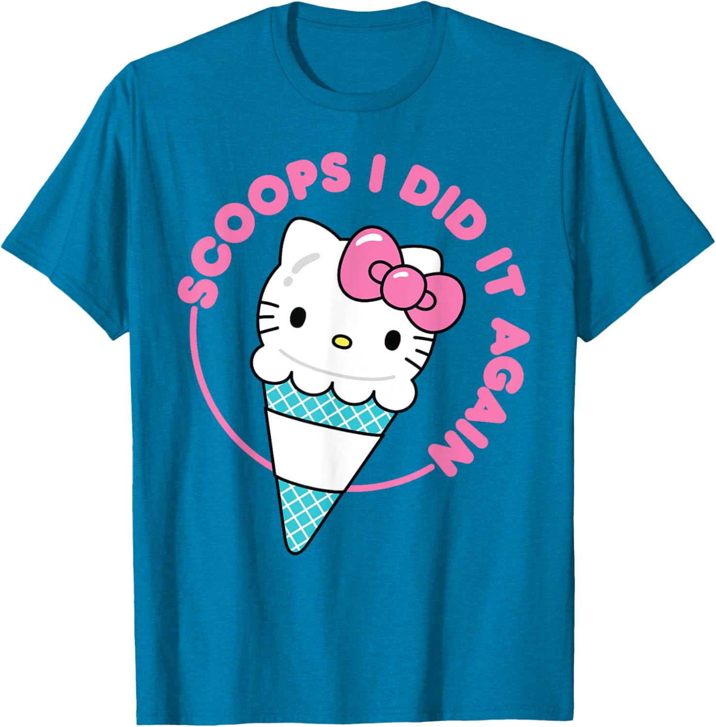 Hello Kitty Ice Cream Cone T-Shirt for Men, Women, Girls & Kids - 9