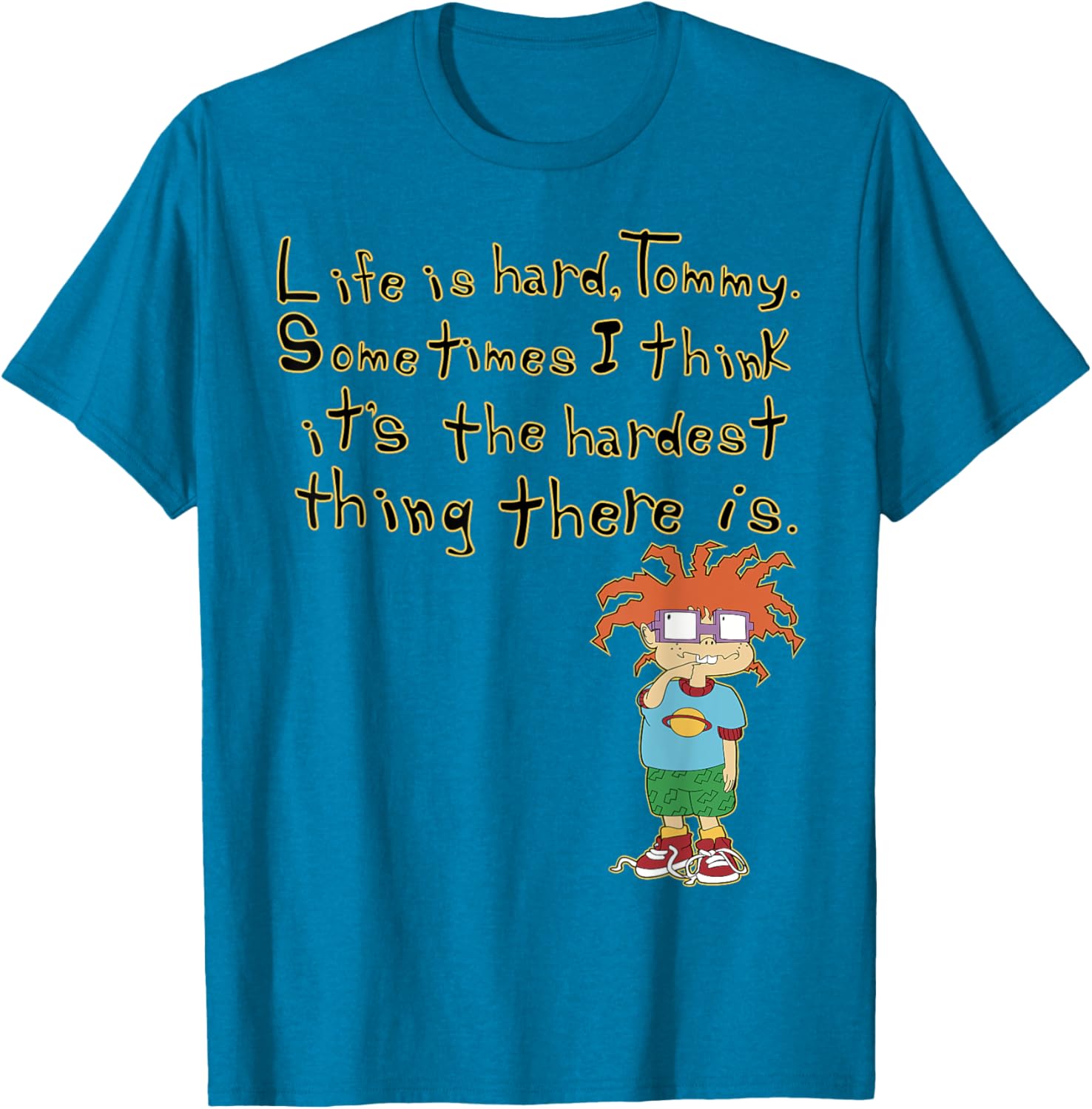Mademark x Rugrats Chuckie Life is Hard Tommy Graphic T-Shirt - 16