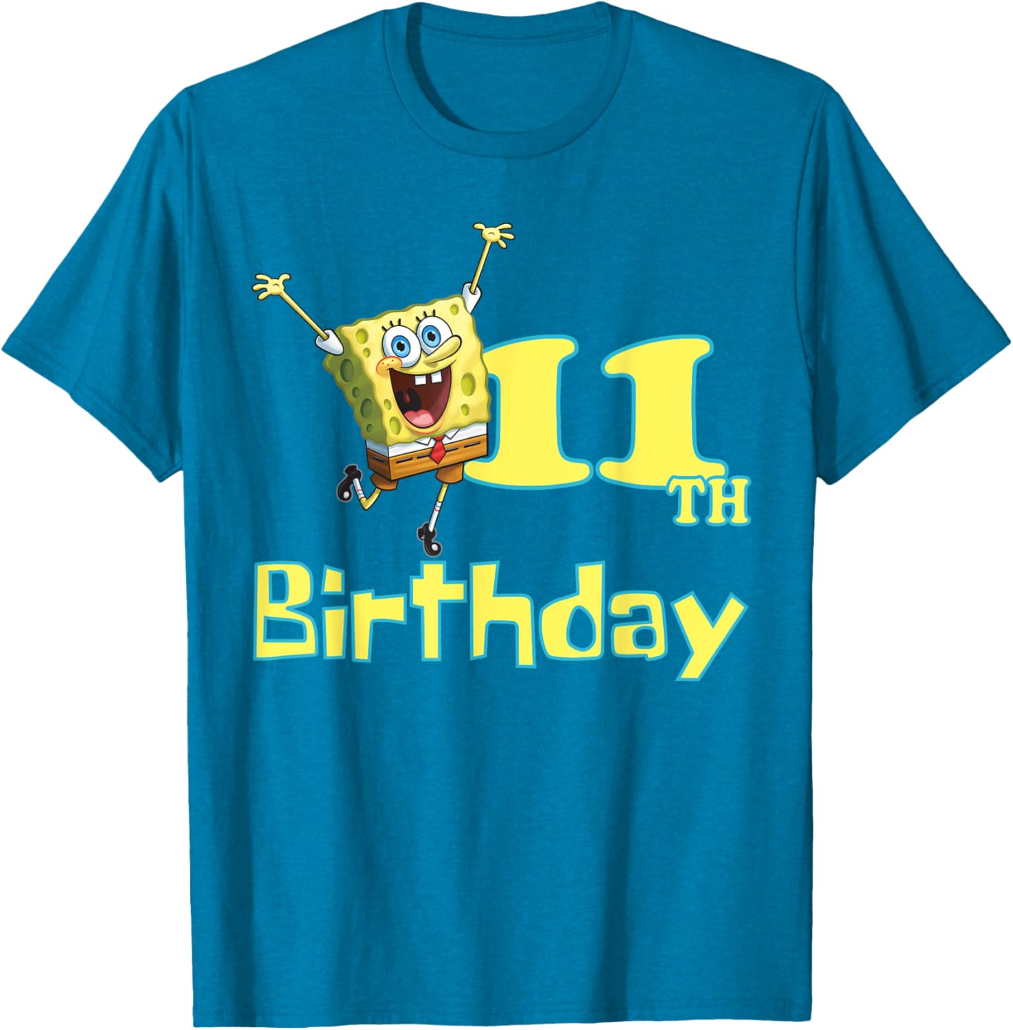 Mademark SpongeBob SquarePants 11th Birthday T-Shirt for Kids - 16