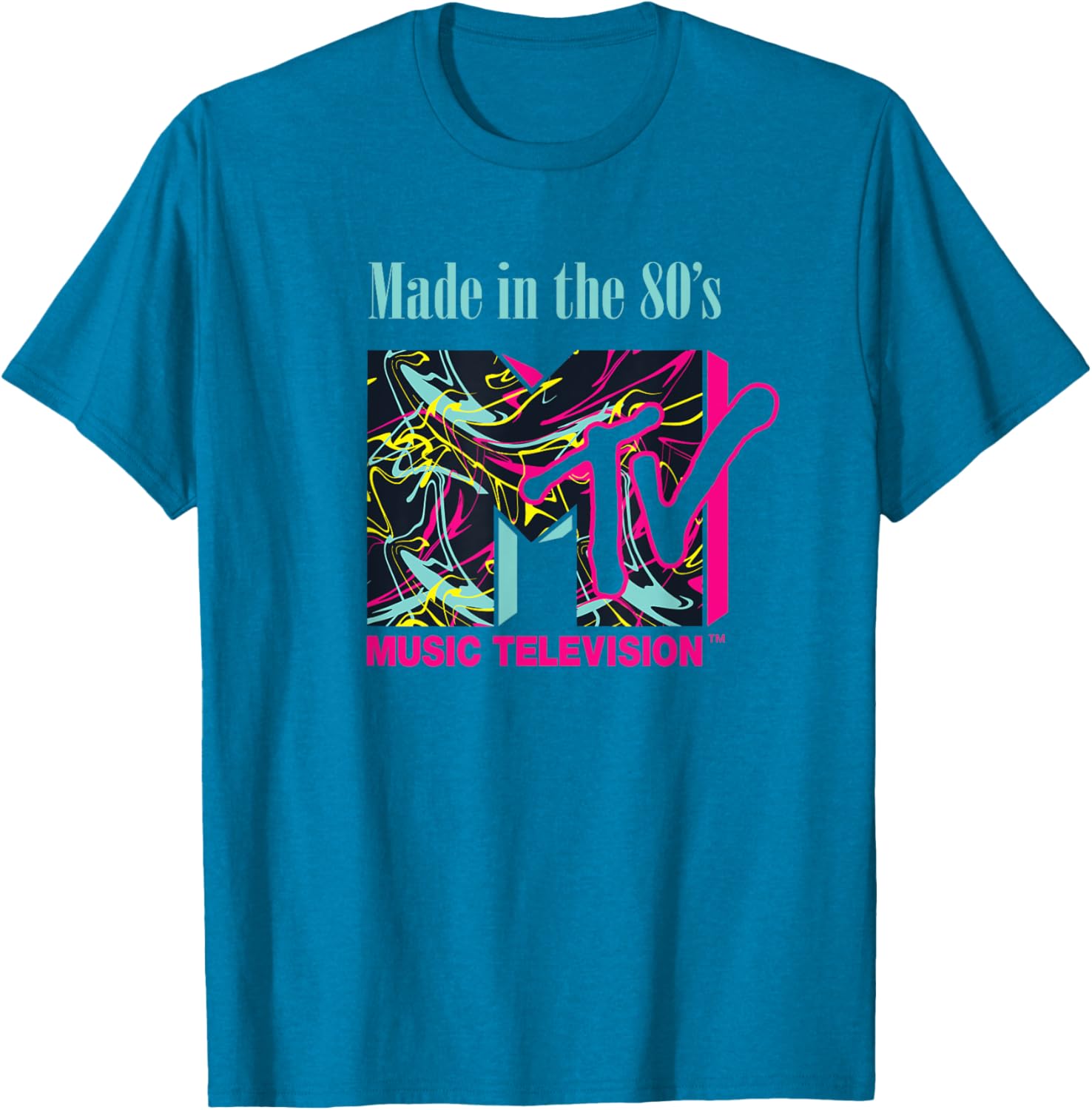 Mademark x MTV Funky New Wave Lines Logo T-Shirt for Trendy Style - 16