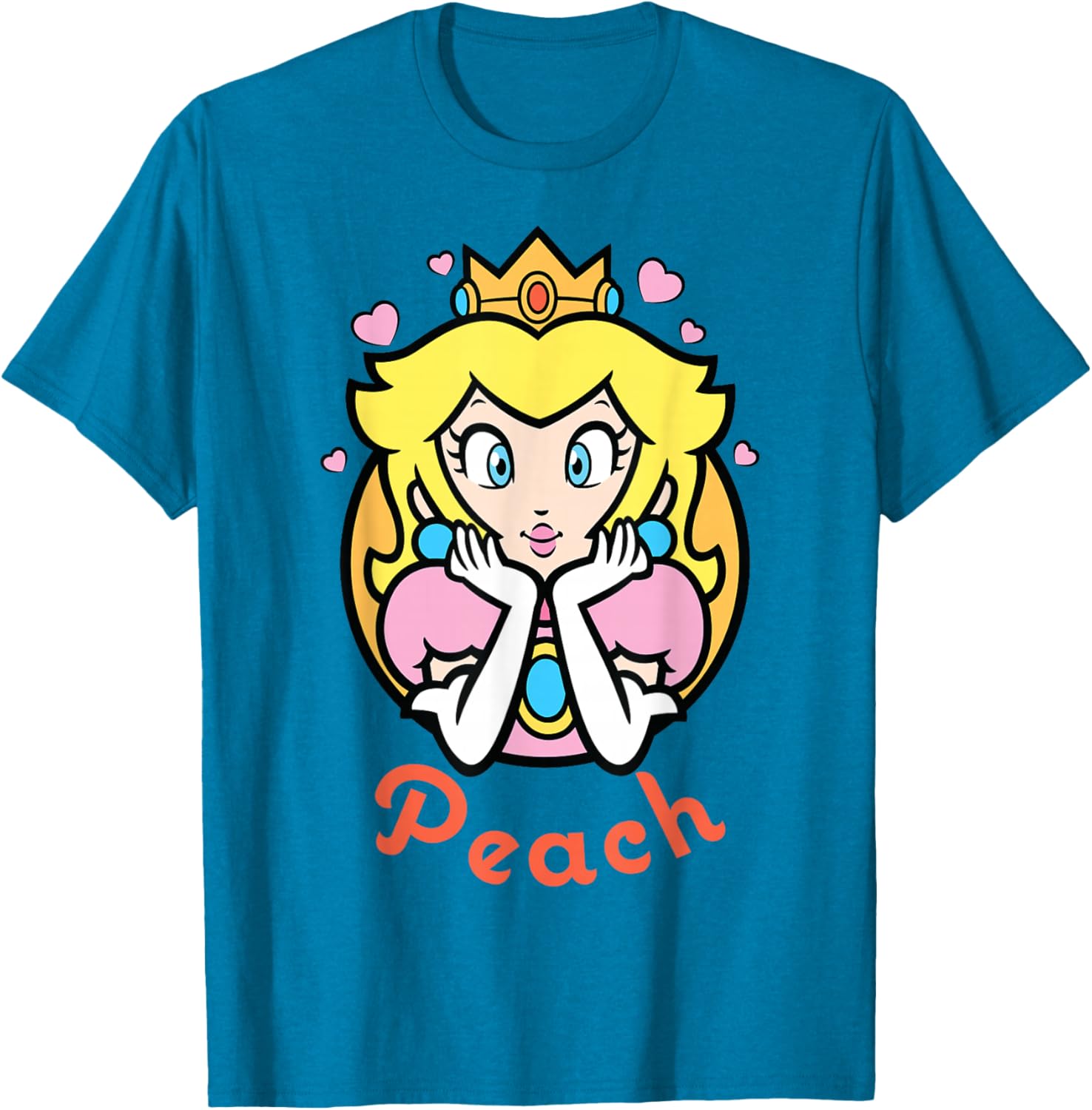 Nintendo Super Mario Princess Peach Portrait Graphic Tee for Fans - 2