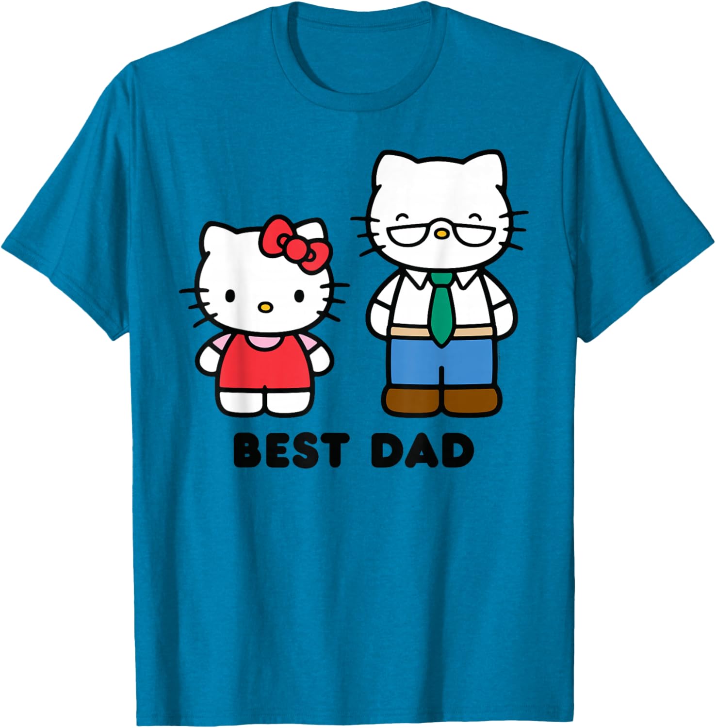 Hello Kitty Best Dad Father's Day T-Shirt for Fun and Stylish Dads - 12
