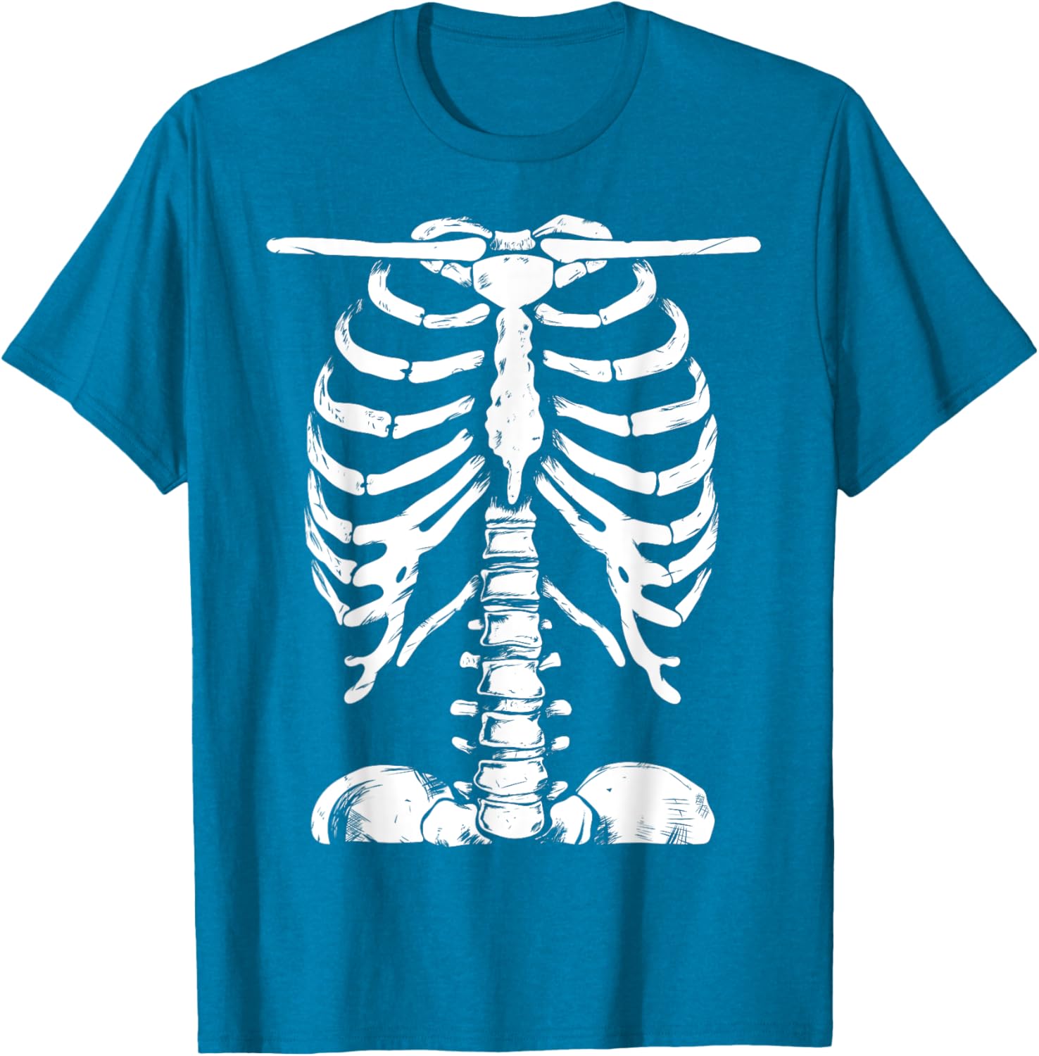 Skeleton Rib Cage Halloween T-Shirt for Men and Women Perfect Costume - 12