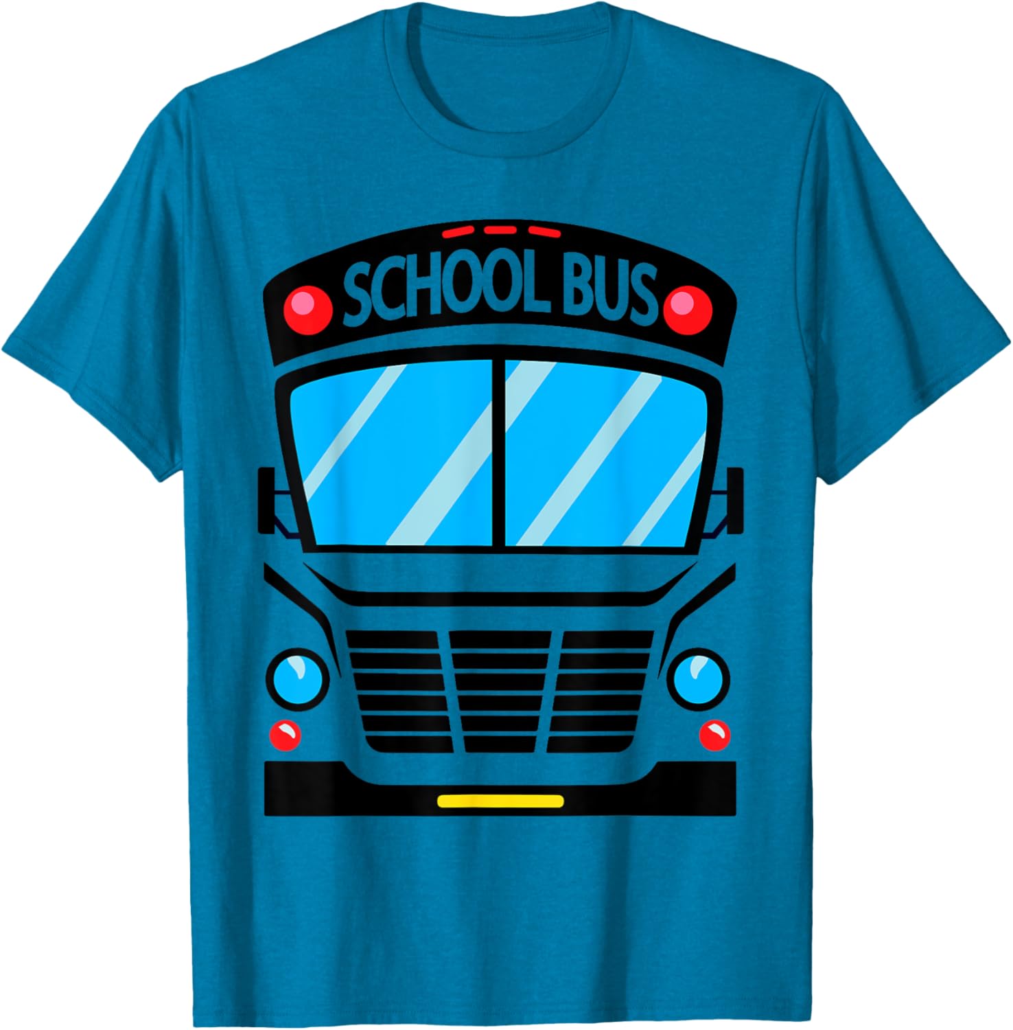 Fun Halloween School Bus Costume T-Shirt for Adults and Kids - 7