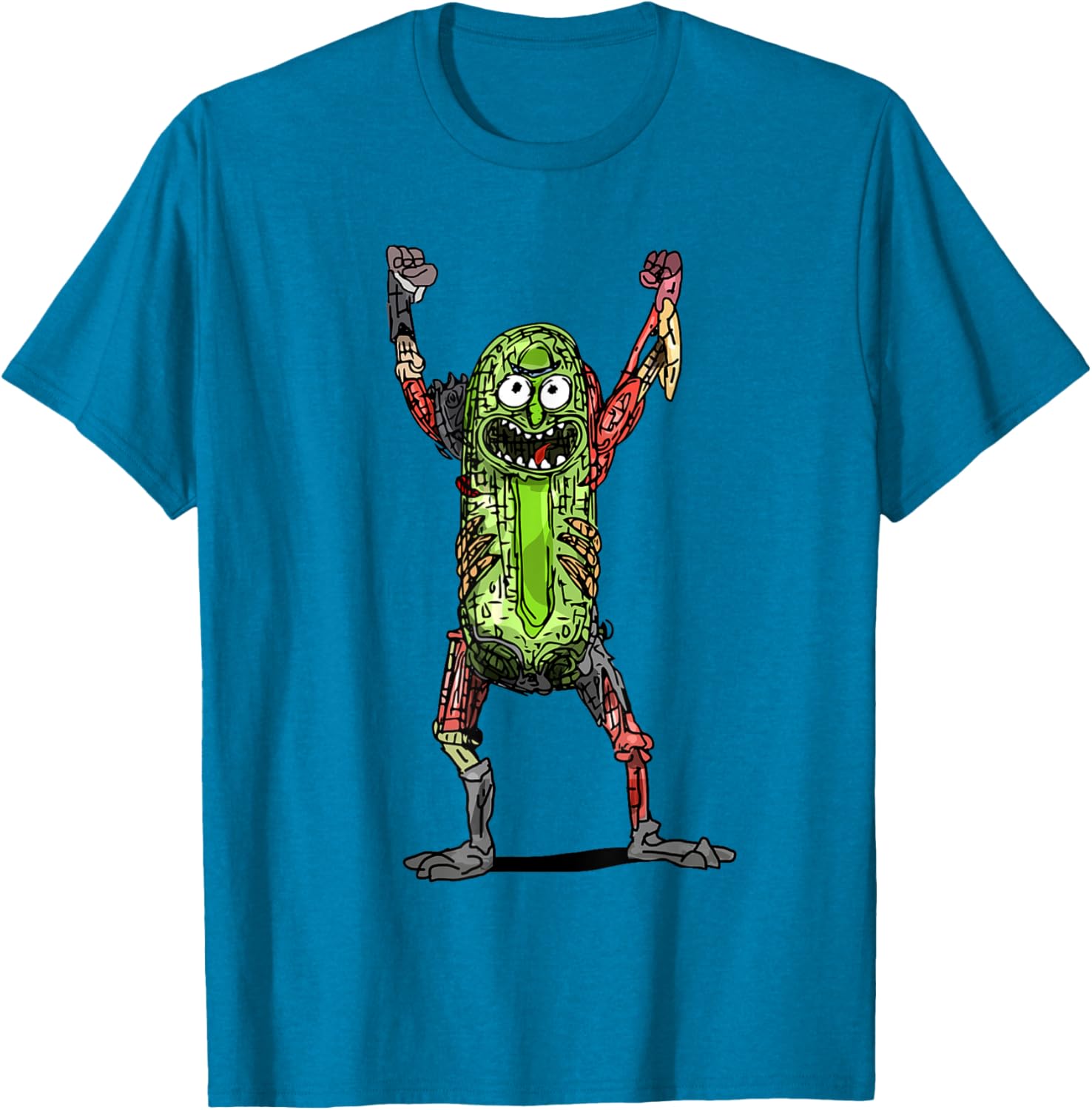 Mademark x Rick and Morty Pickle Rick Black T-Shirt for Fans - 23