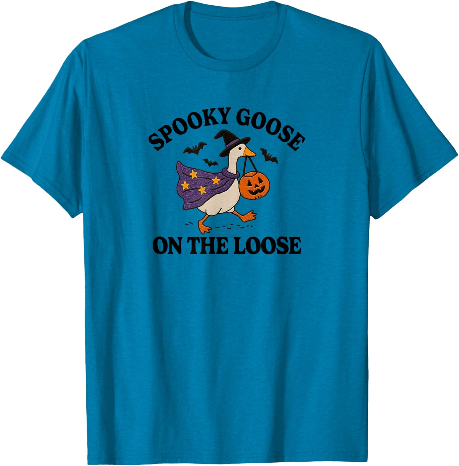Spooky Goose on the Loose Funny Halloween T-Shirt for Animal Lovers - 4