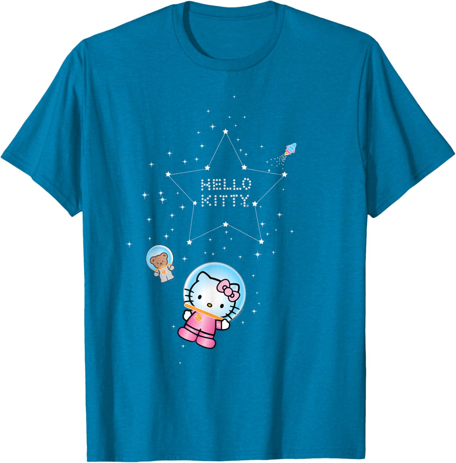 Adorable Hello Kitty Star Space T-Shirt for Kids and Adults - Cute Apparel - 3