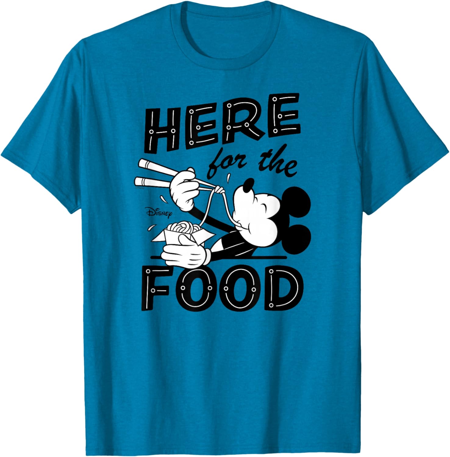 Disney Mickey Here for the Food T-Shirt Fun and Comfortable Apparel - 7