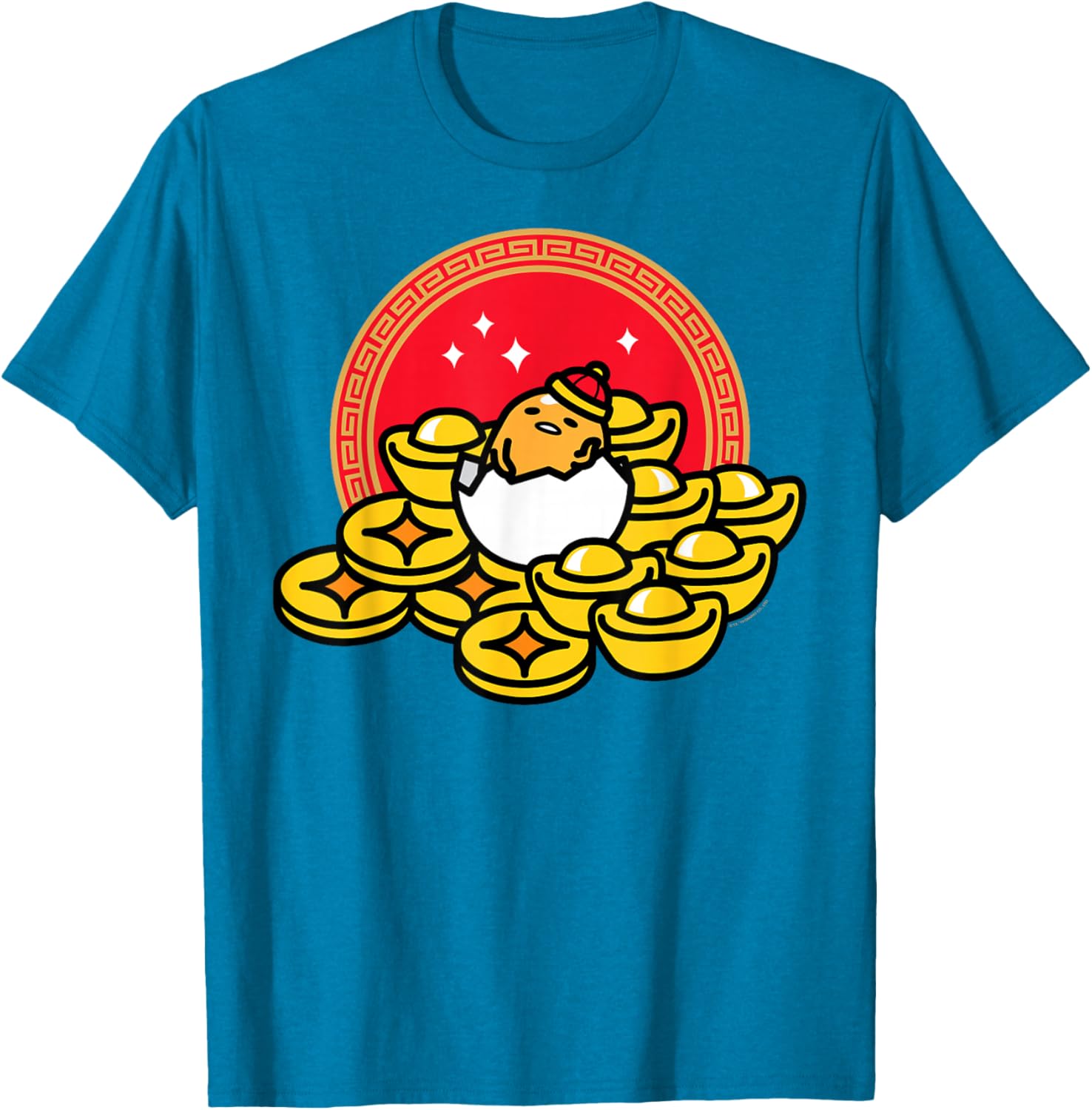 Gudetama the Lazy Egg Lunar New Year T-Shirt for a Festive Celebration - 1