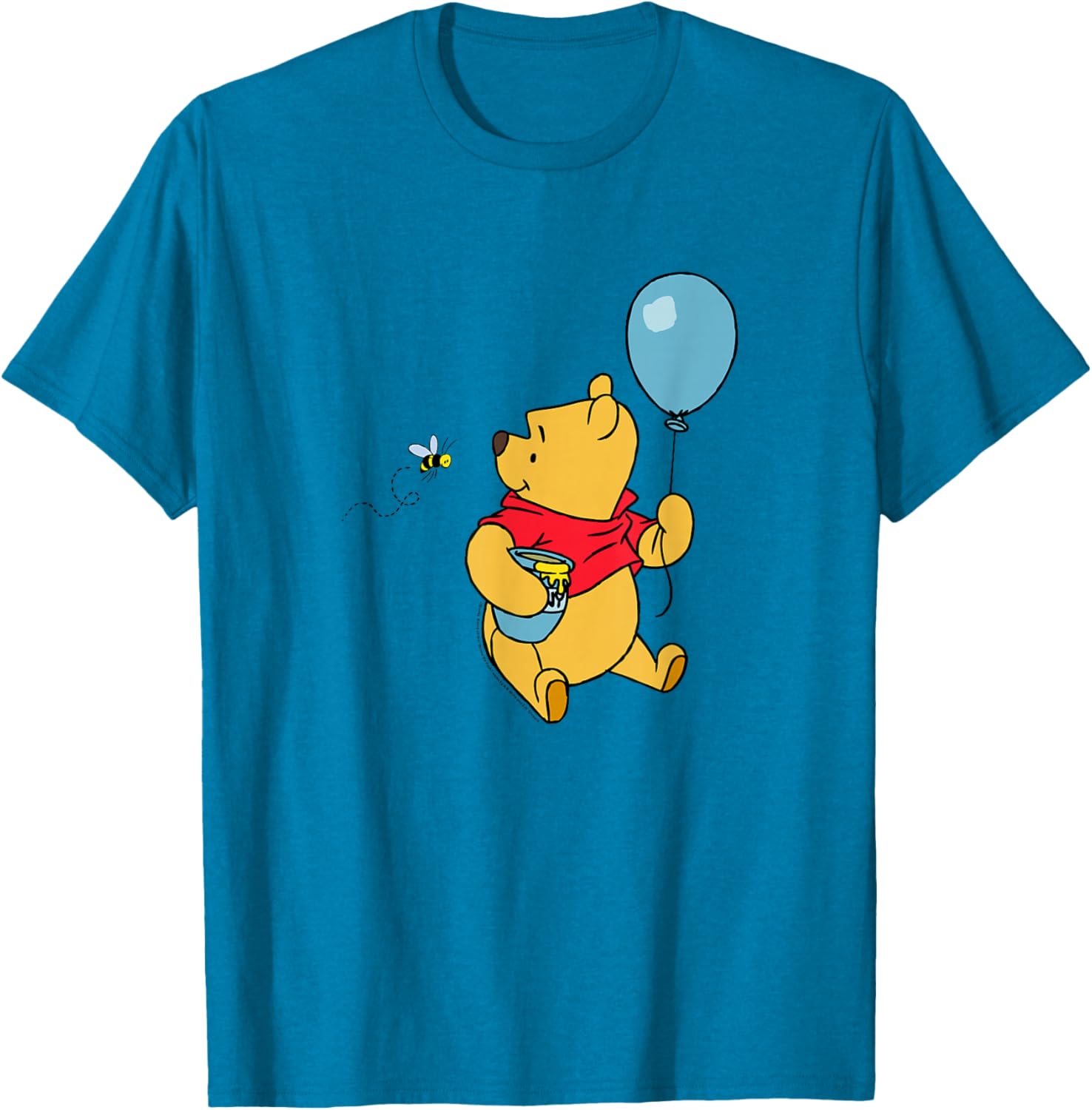 Adorable Disney Winnie the Pooh T-Shirt with Balloon and Honey Design - 6