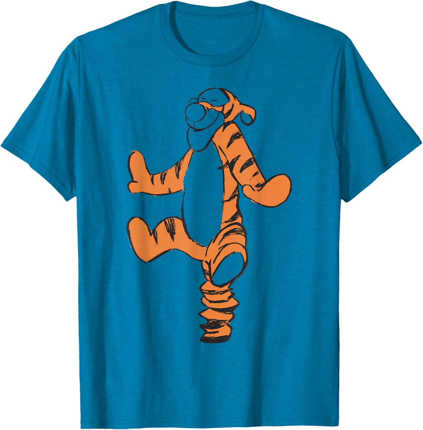 Disney Winnie the Pooh Tigger Simple Sketch T-Shirt for Fun Outfits - 1