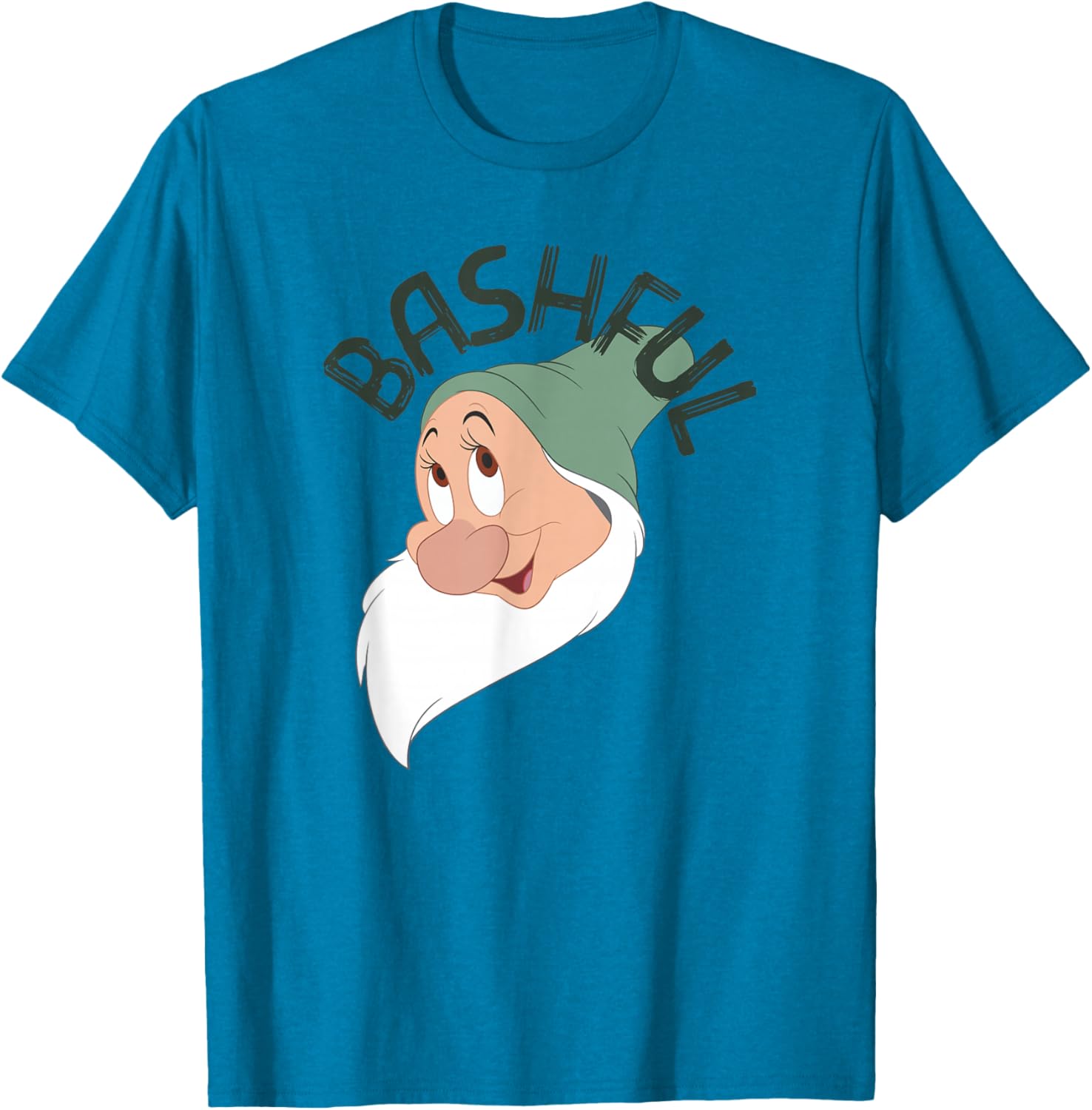 Disney Snow White Bashful Big Face T-Shirt for Kids and Adults - 4