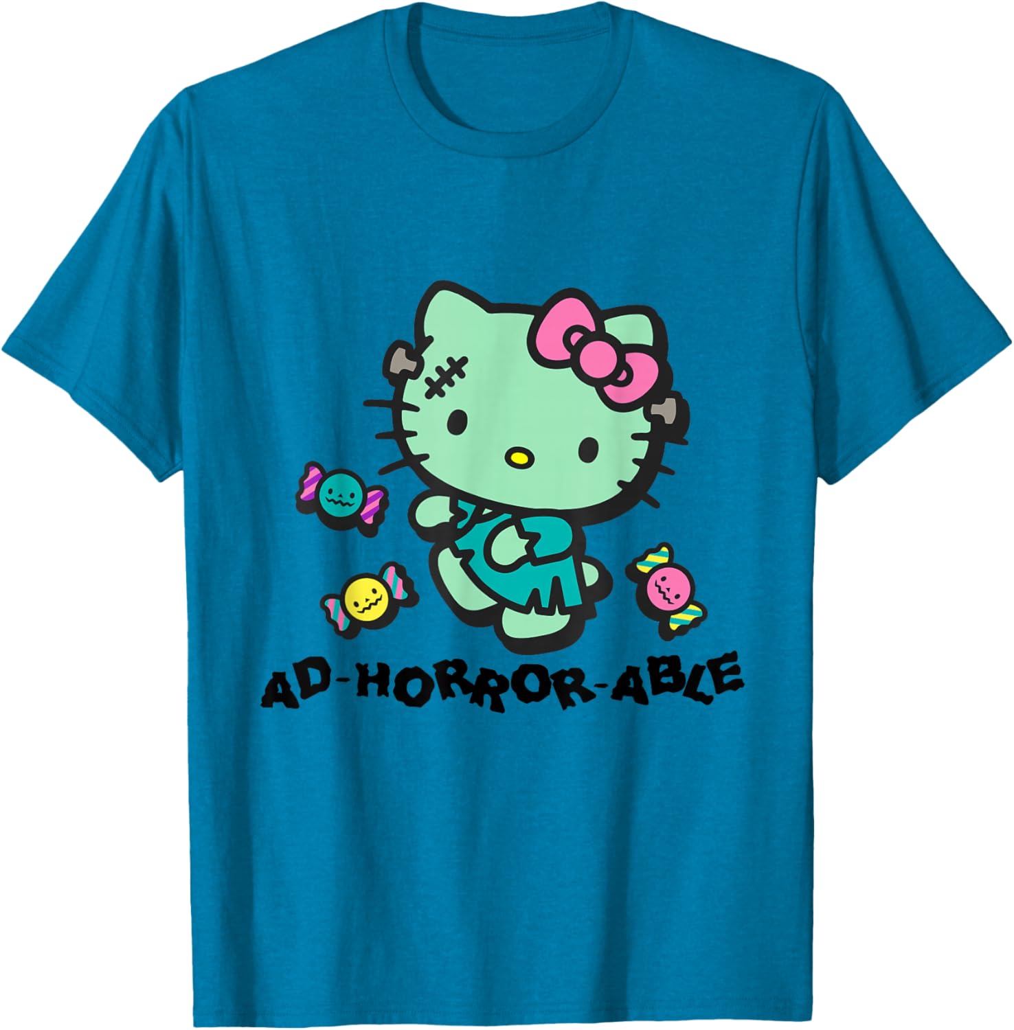 Hello Kitty Horror-Themed T-Shirt Adorable and Fun Fashion Apparel - 2