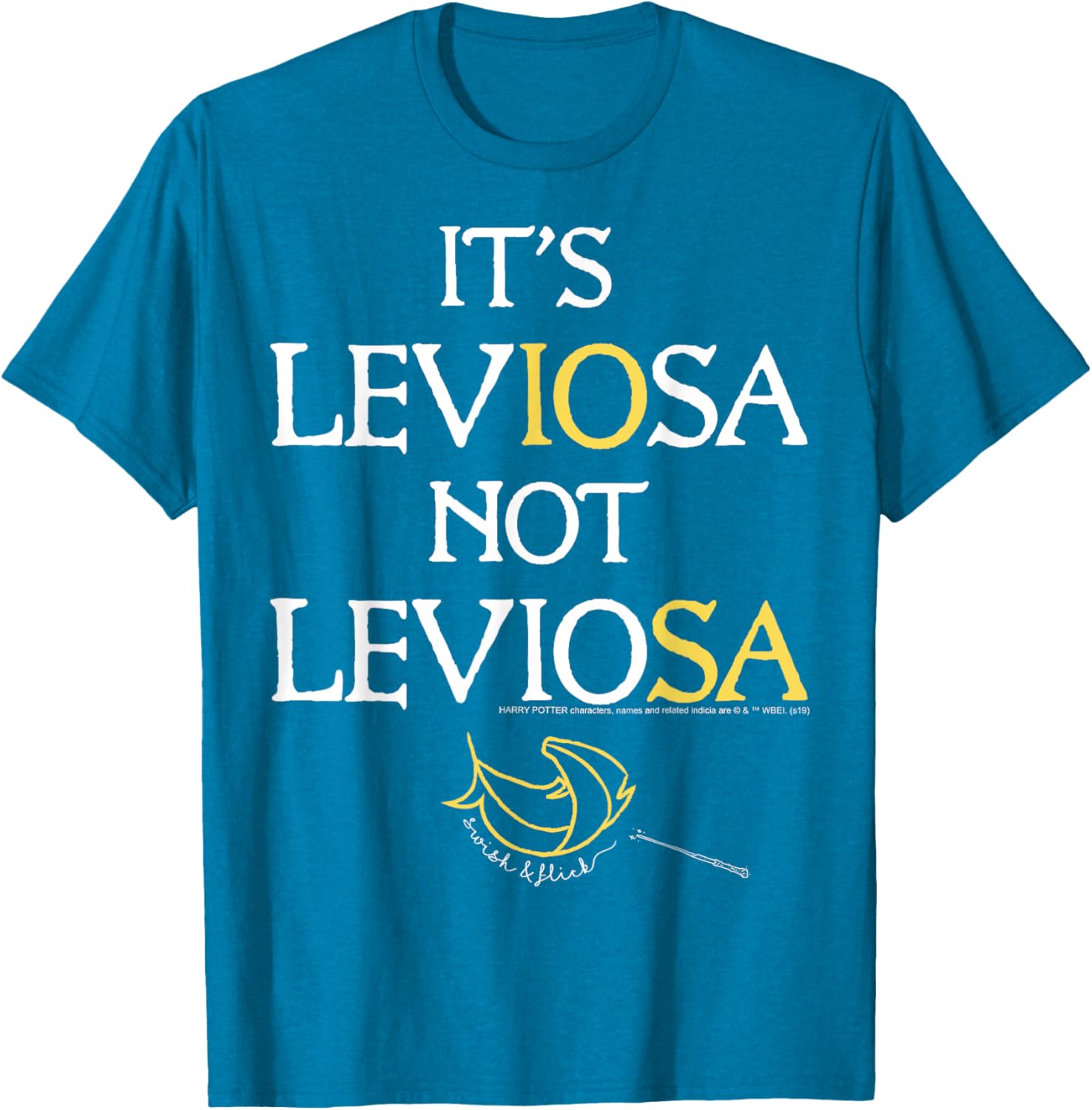 Harry Potter Leviosa Magic Feather Logo T-Shirt for Fans and Wizards - 13