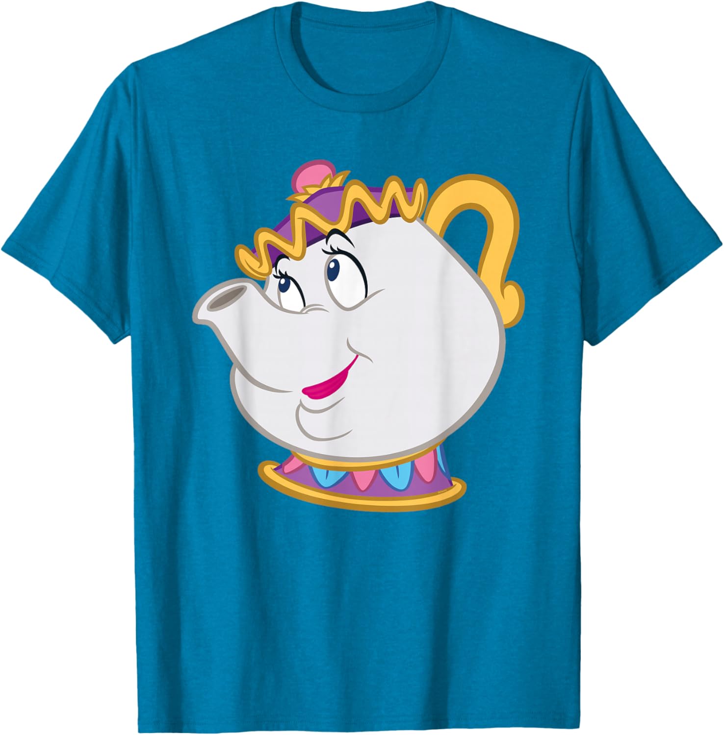 Disney Beauty and the Beast Mrs. Potts Big Face Costume T-Shirt for Fans - 8