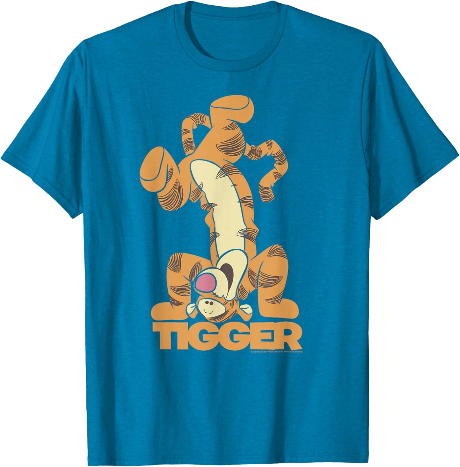 Winnie The Pooh Tigger Upside Down T-Shirt for Fun Disney Fans - 1
